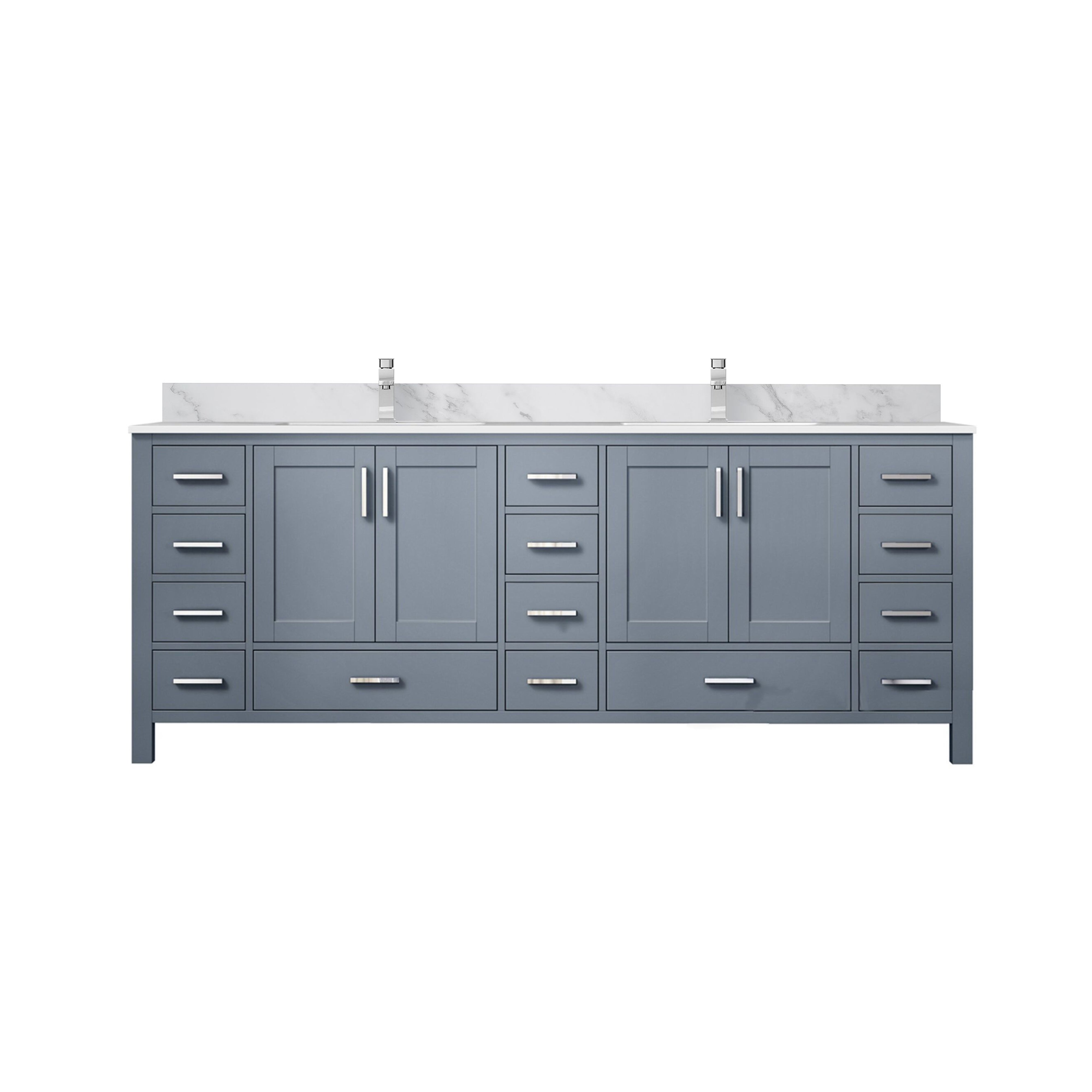 Lexora Jacques 84 in. W x 22 in. D Double Bath Vanity