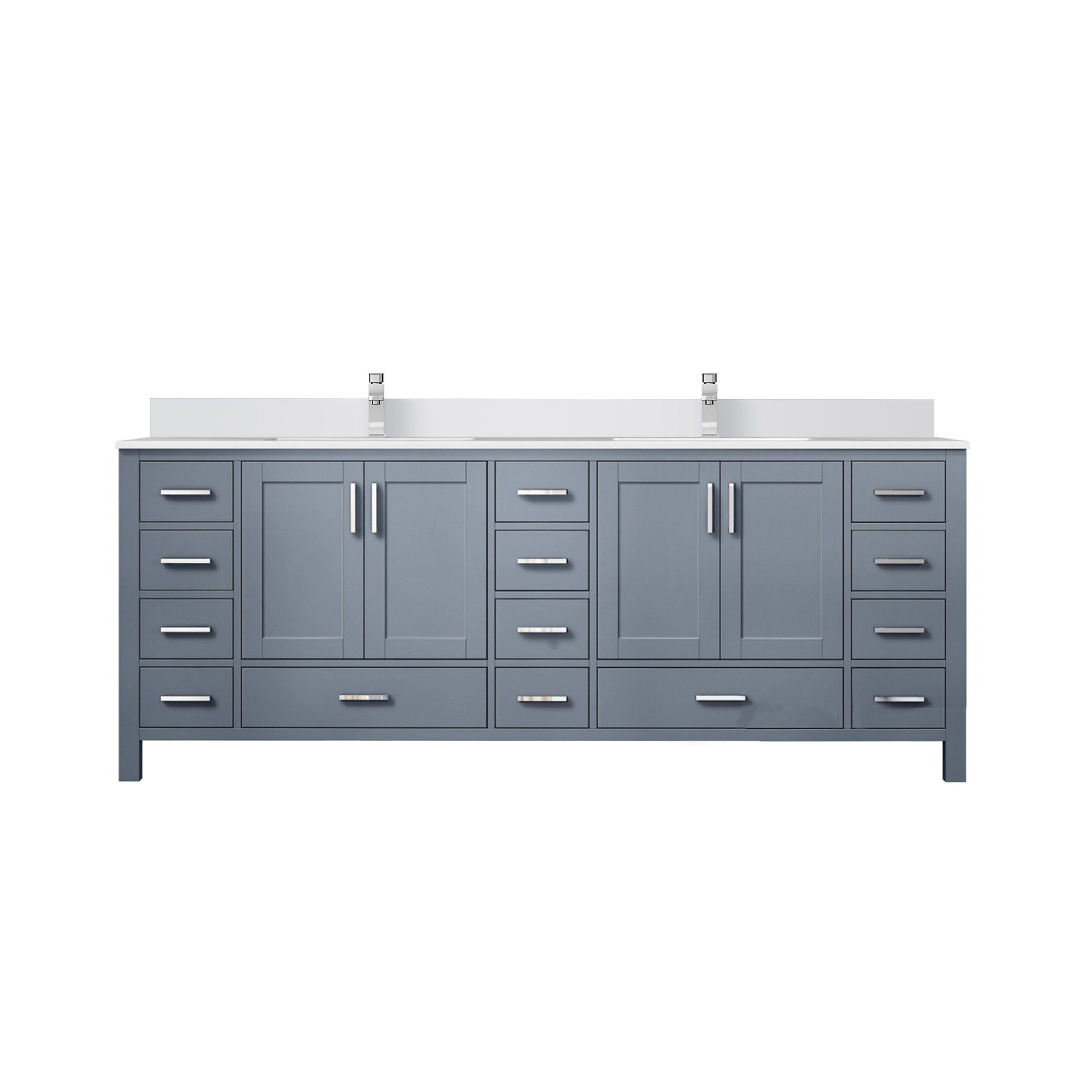 Lexora Jacques 84 in. W x 22 in. D Double Bath Vanity