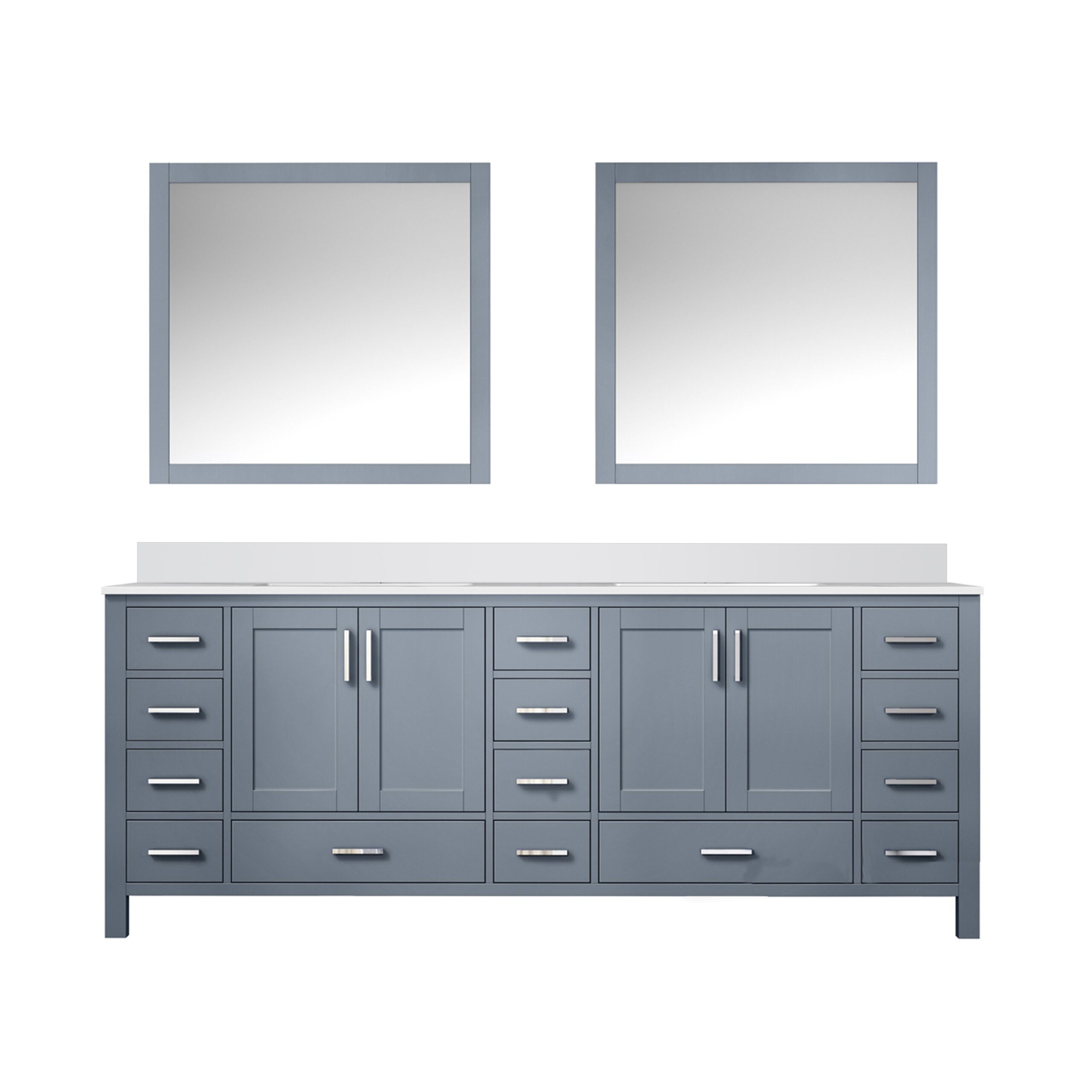 Lexora Jacques 84 in. W x 22 in. D Double Bath Vanity