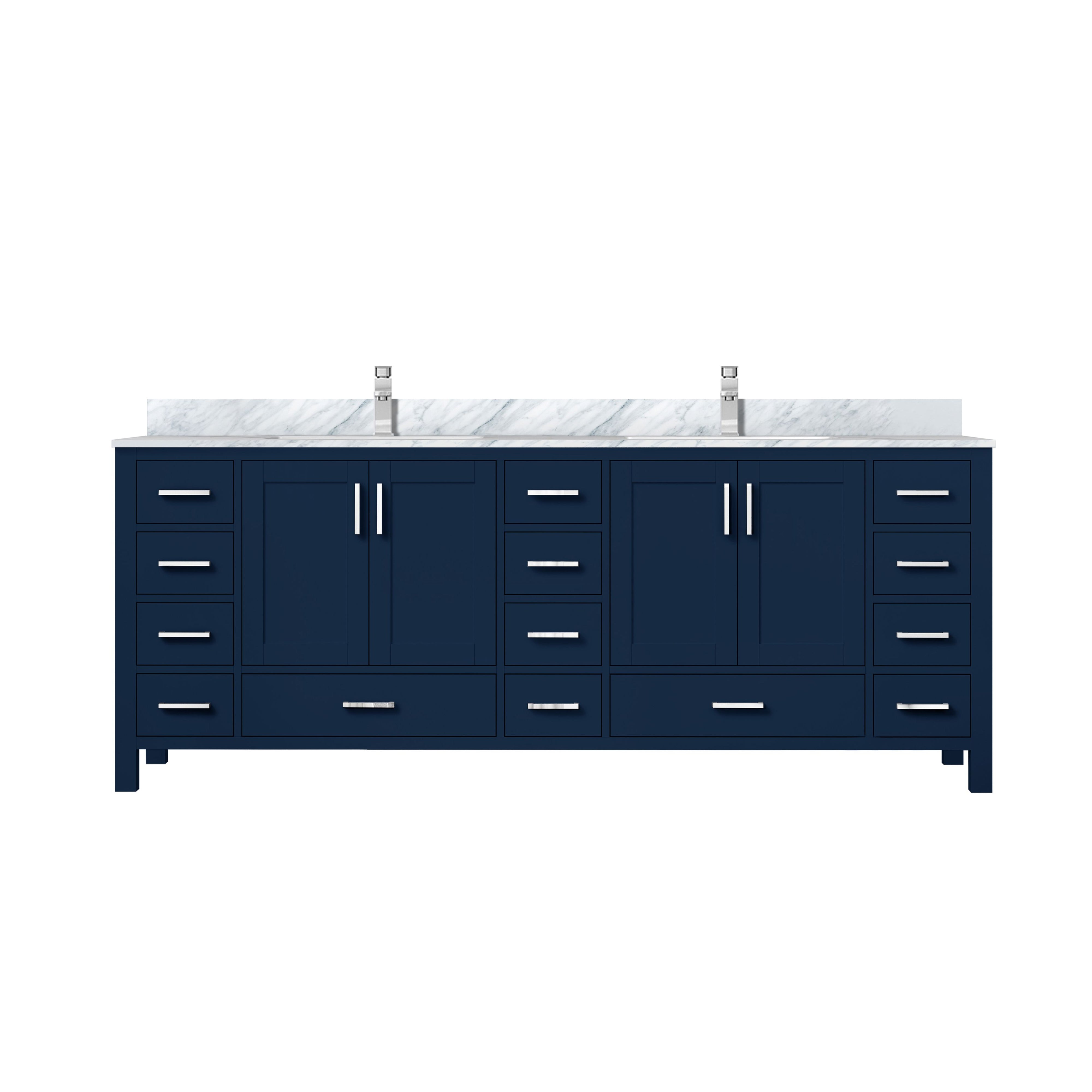 Lexora Jacques 84 in. W x 22 in. D Double Bath Vanity