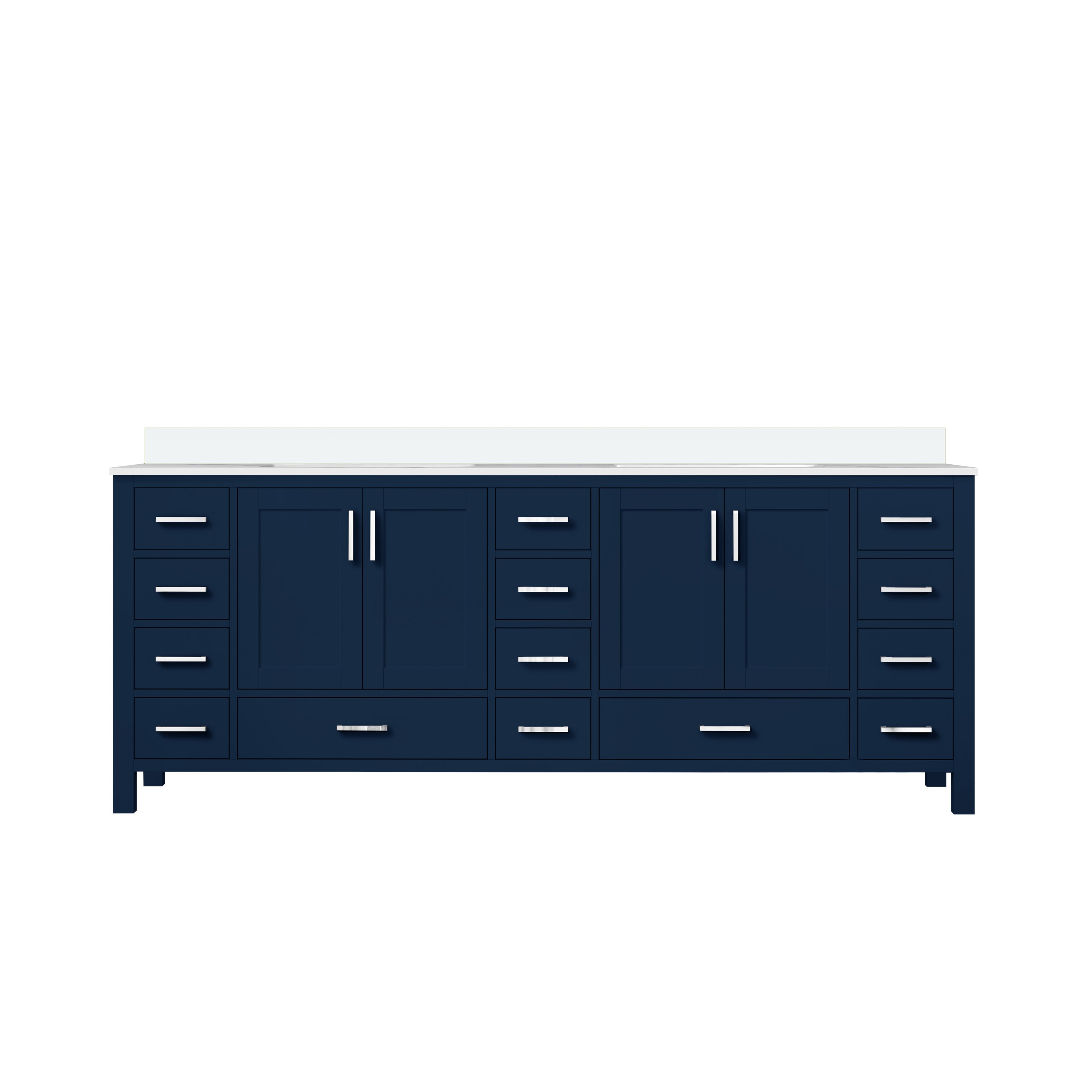 Lexora Jacques 84 in. W x 22 in. D Double Bath Vanity