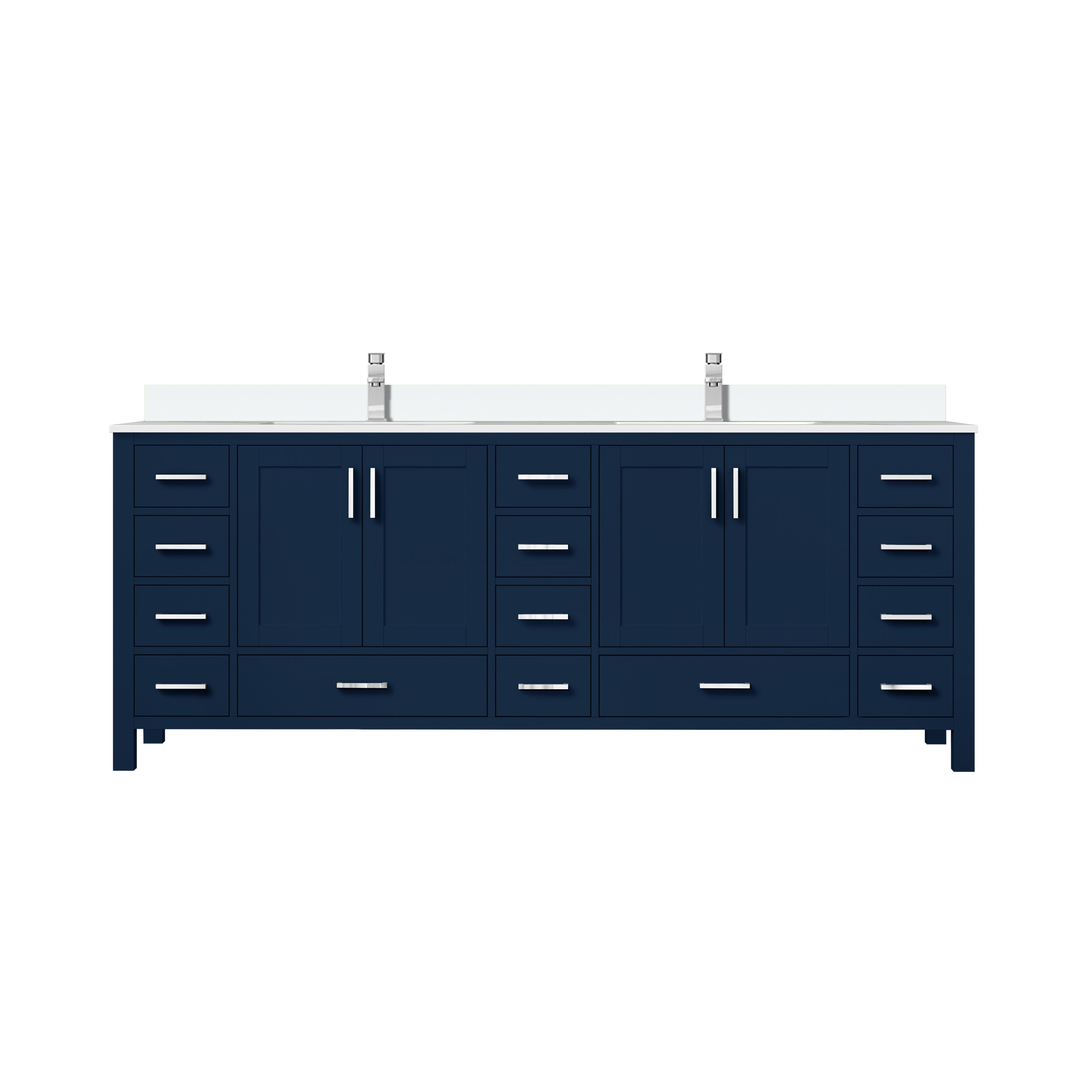 Lexora Jacques 84 in. W x 22 in. D Double Bath Vanity