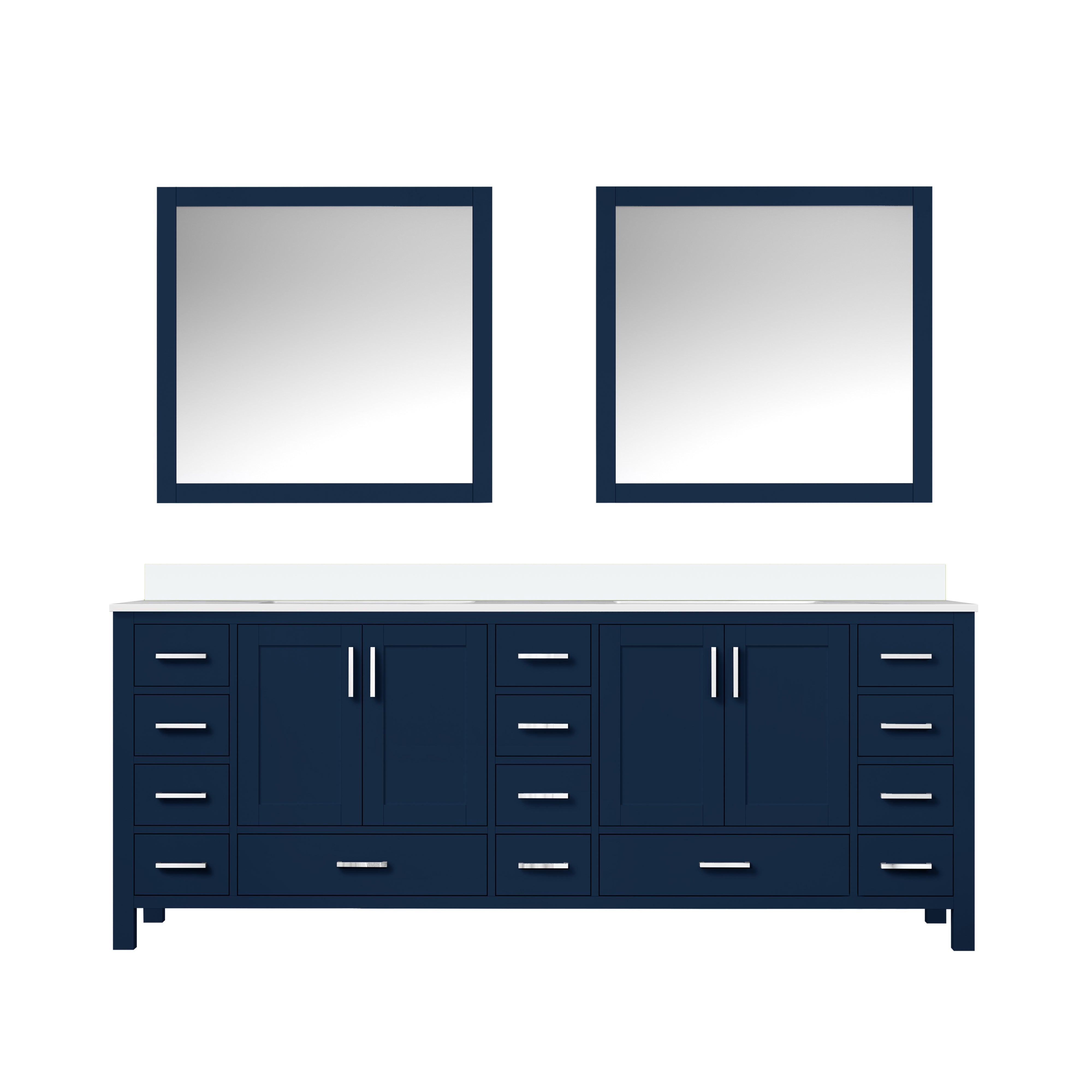 Lexora Jacques 84 in. W x 22 in. D Double Bath Vanity