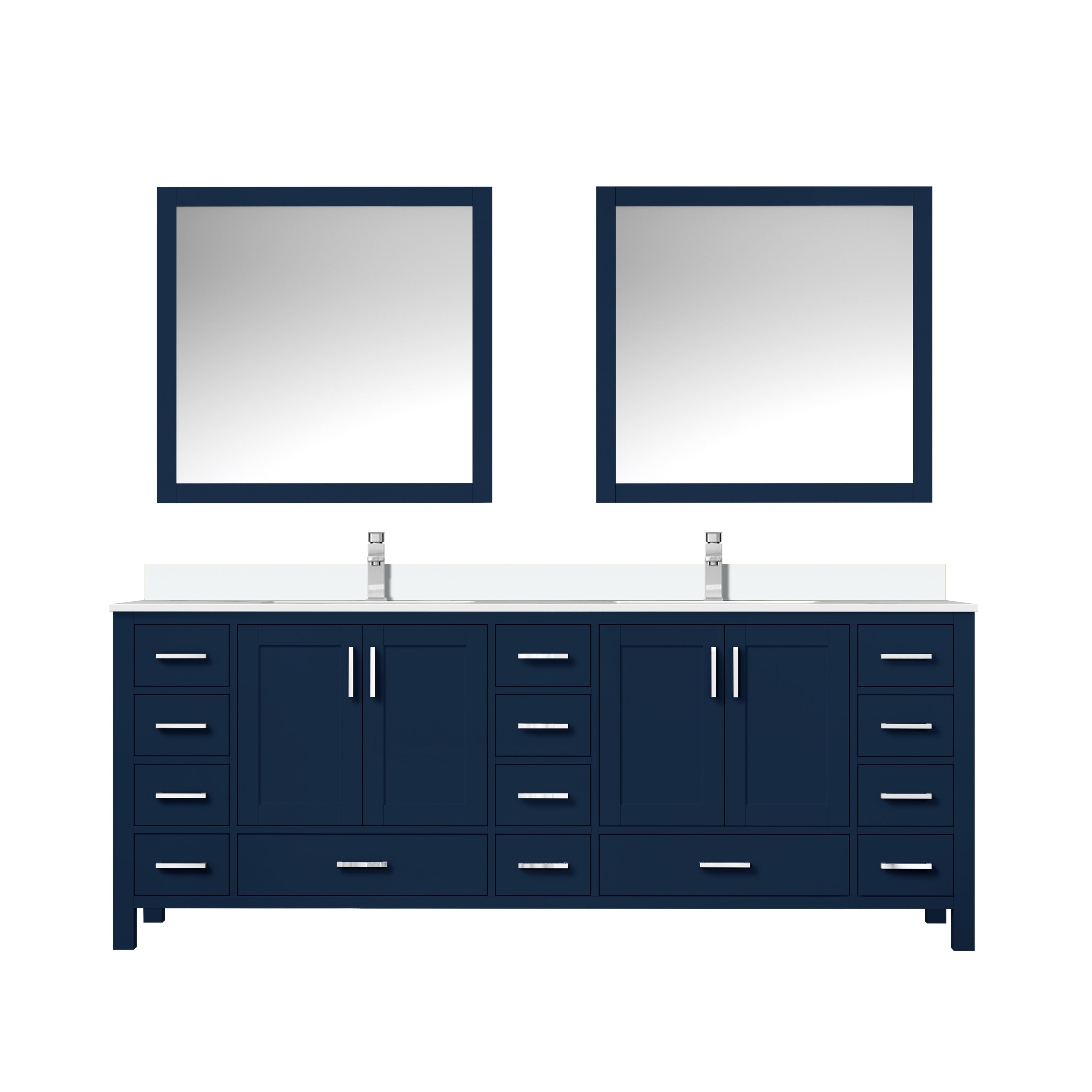 Lexora Jacques 84 in. W x 22 in. D Double Bath Vanity