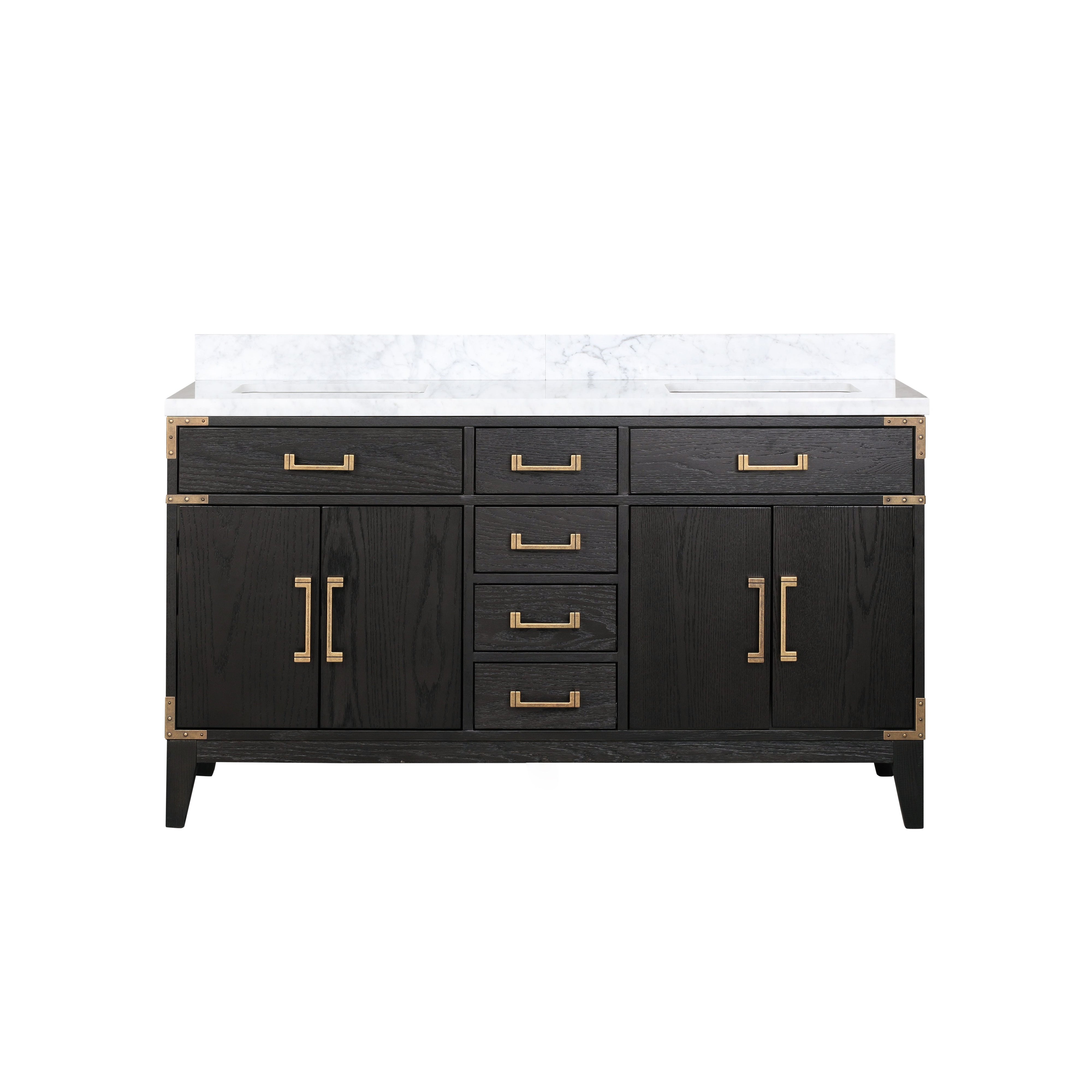 Lexora Laurel 60 in W x 22 in D Double Bath Vanity