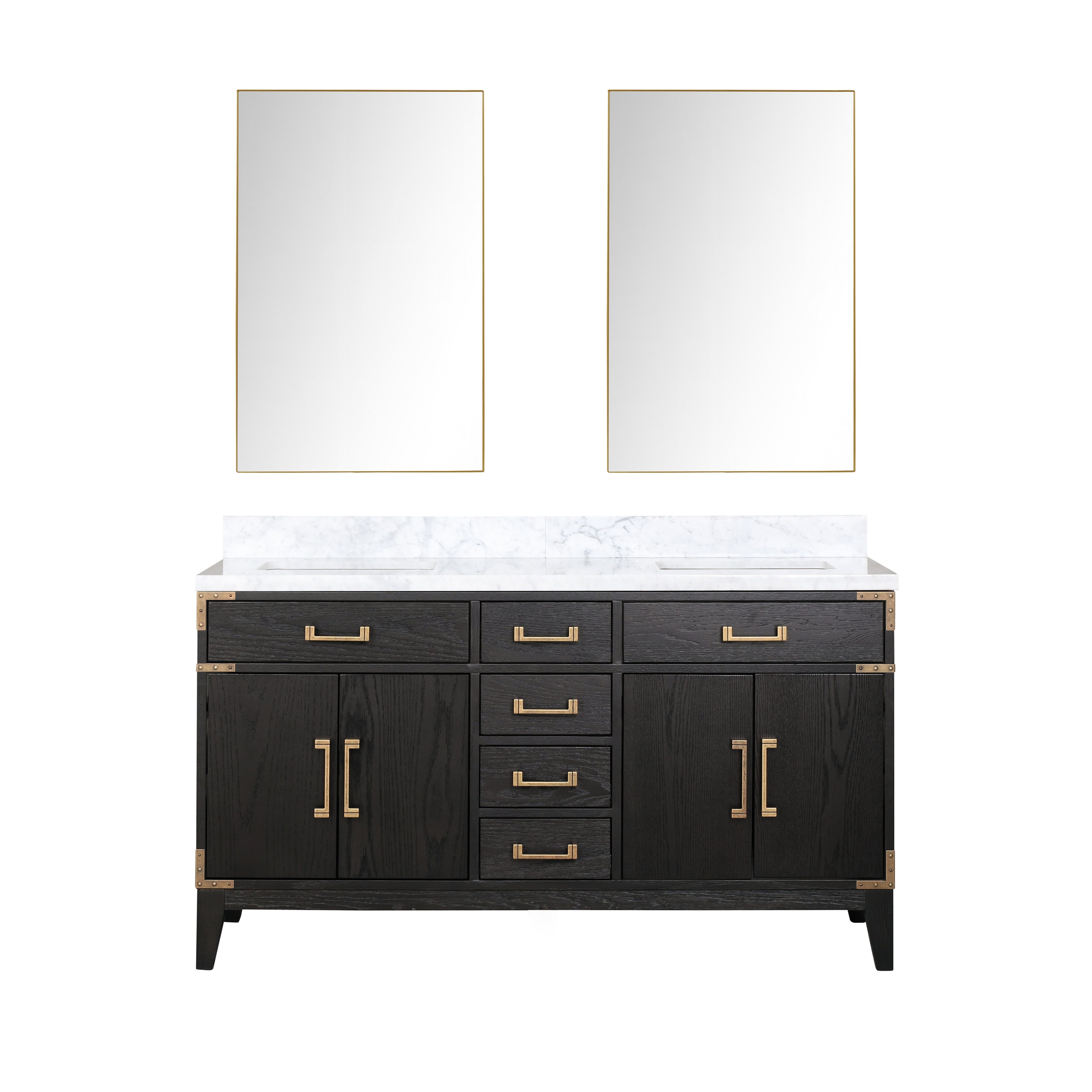 Lexora Laurel 60 in W x 22 in D Double Bath Vanity