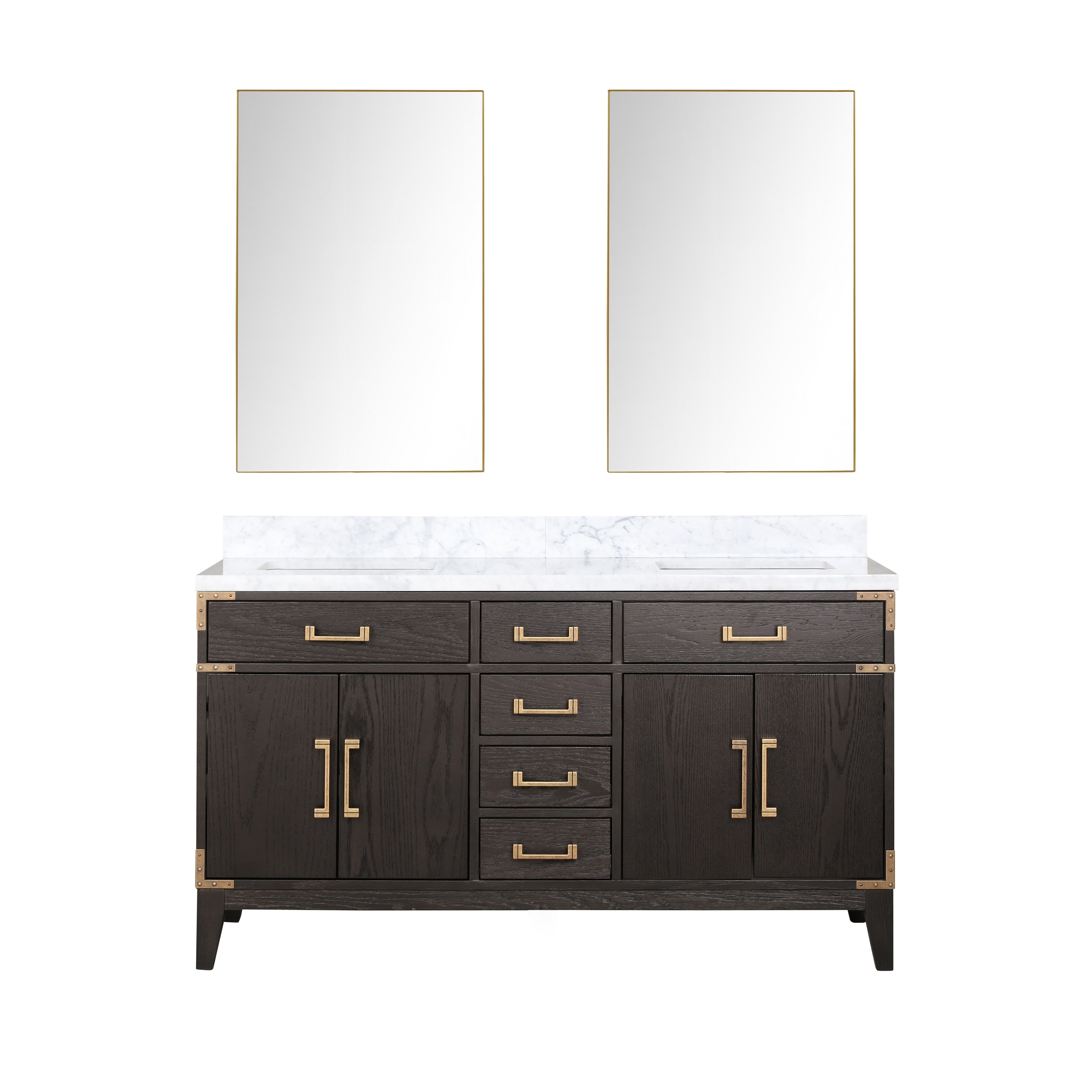 Lexora Laurel 60 in W x 22 in D Double Bath Vanity