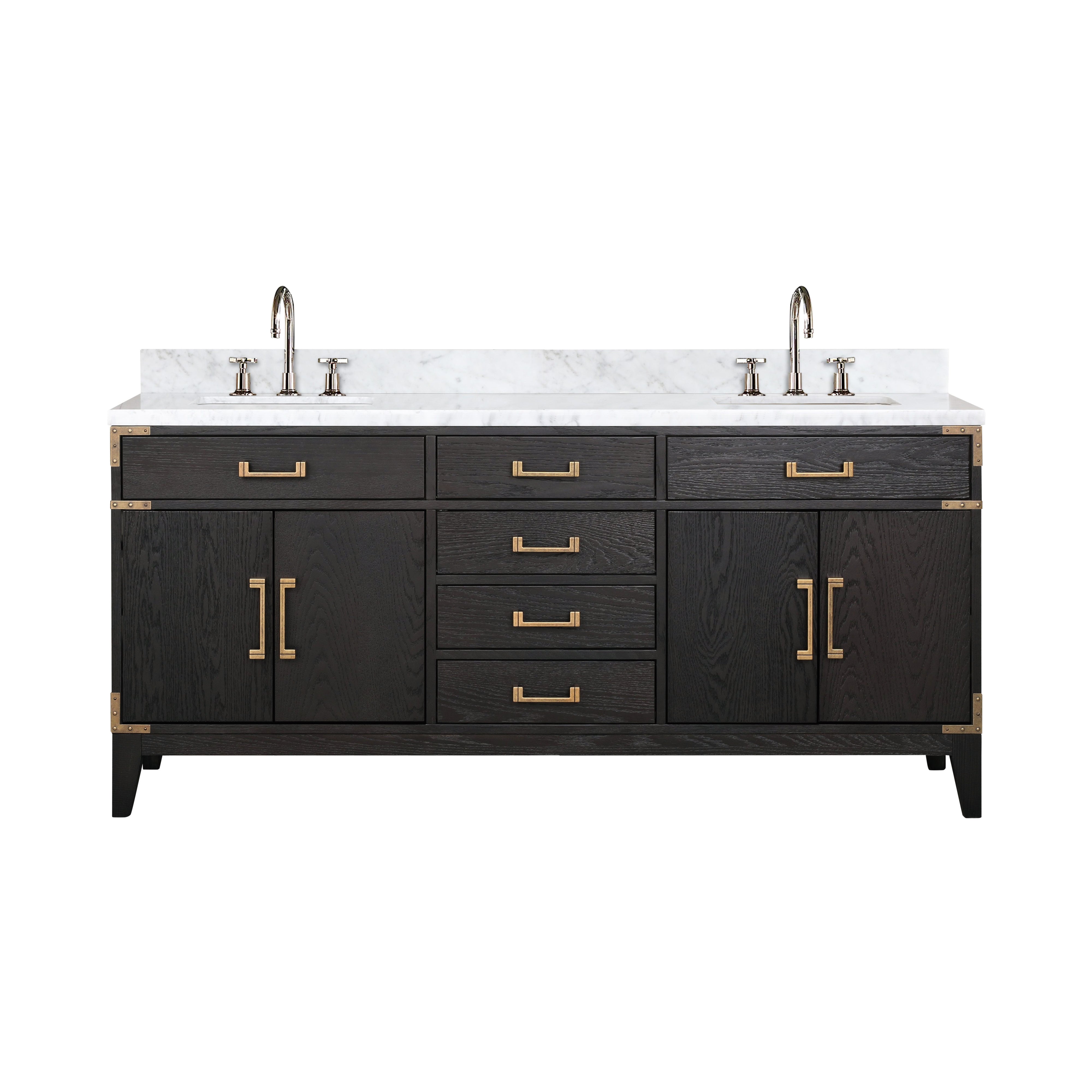 Lexora Laurel 72 in W x 22 in D Double Bath Vanity