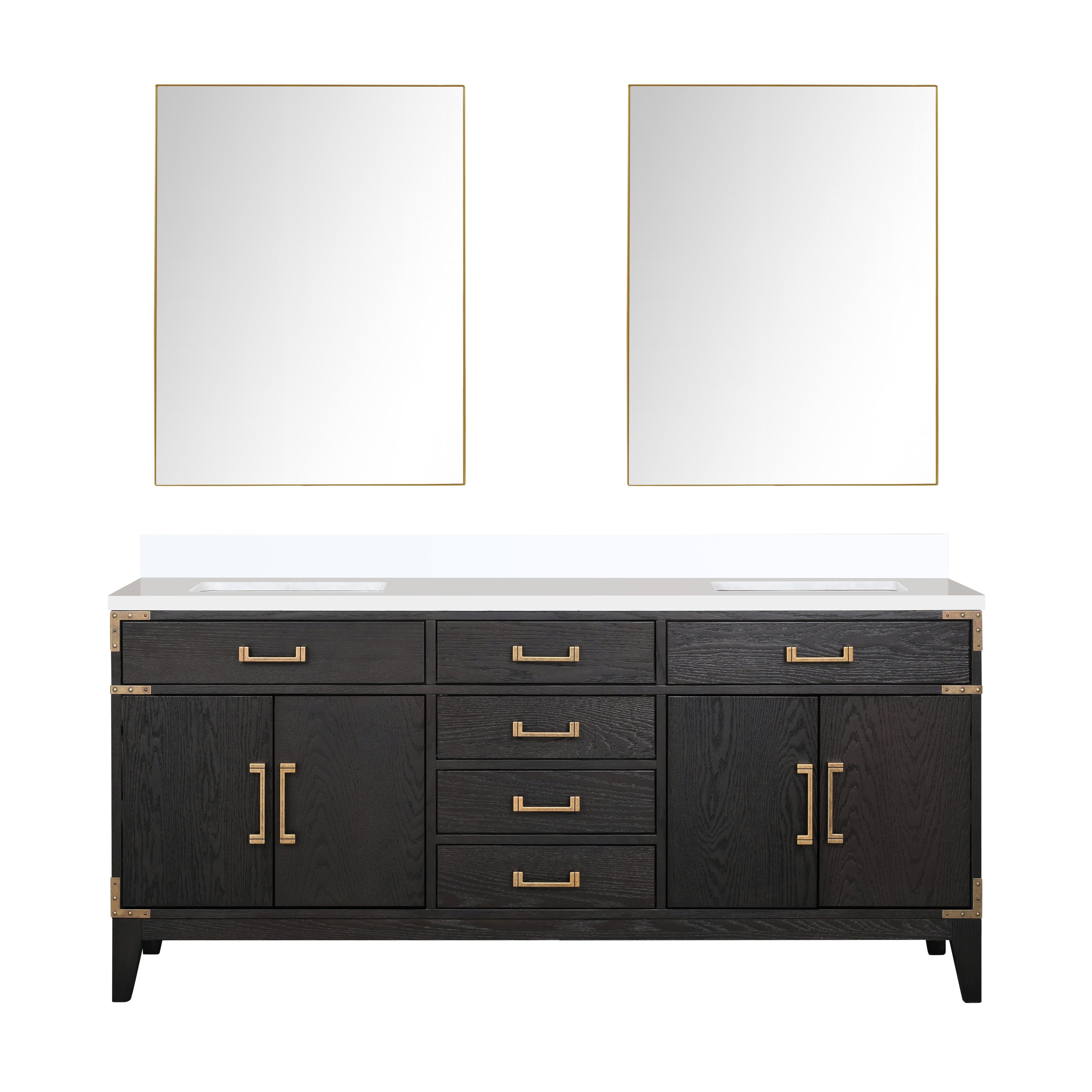 Lexora Laurel 72 in W x 22 in D Double Bath Vanity