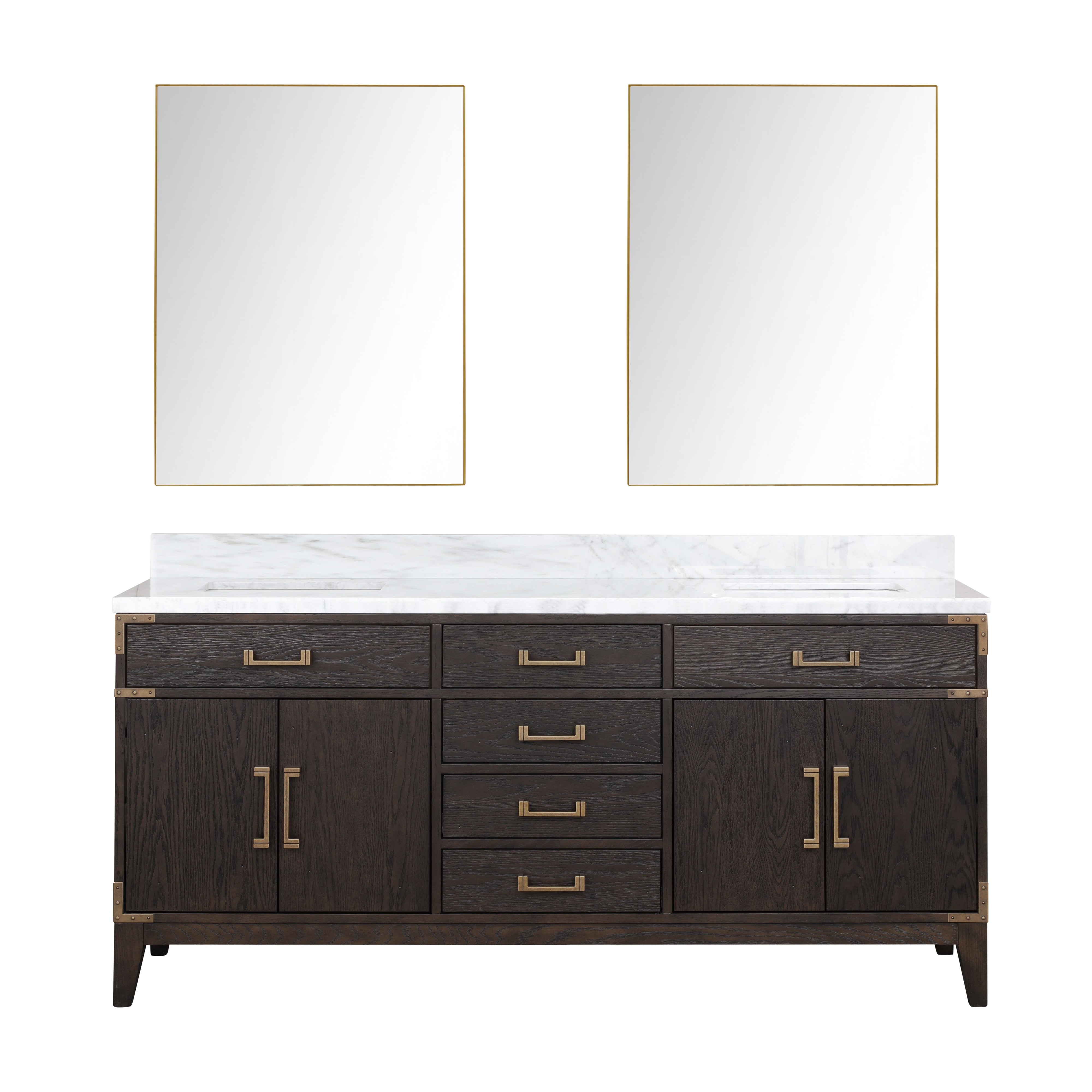 Lexora Laurel 72 in W x 22 in D Double Bath Vanity