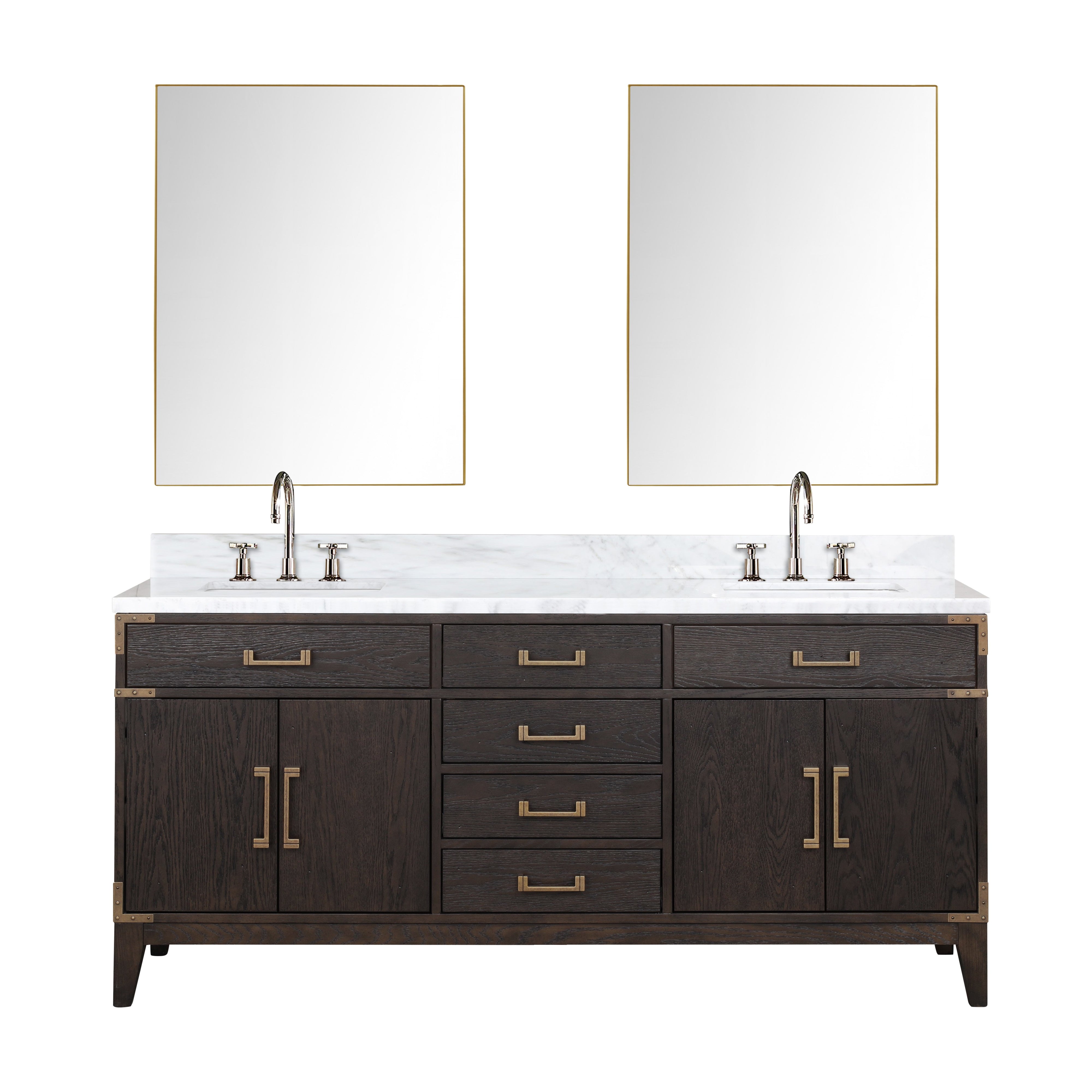 Lexora Laurel 72 in W x 22 in D Double Bath Vanity