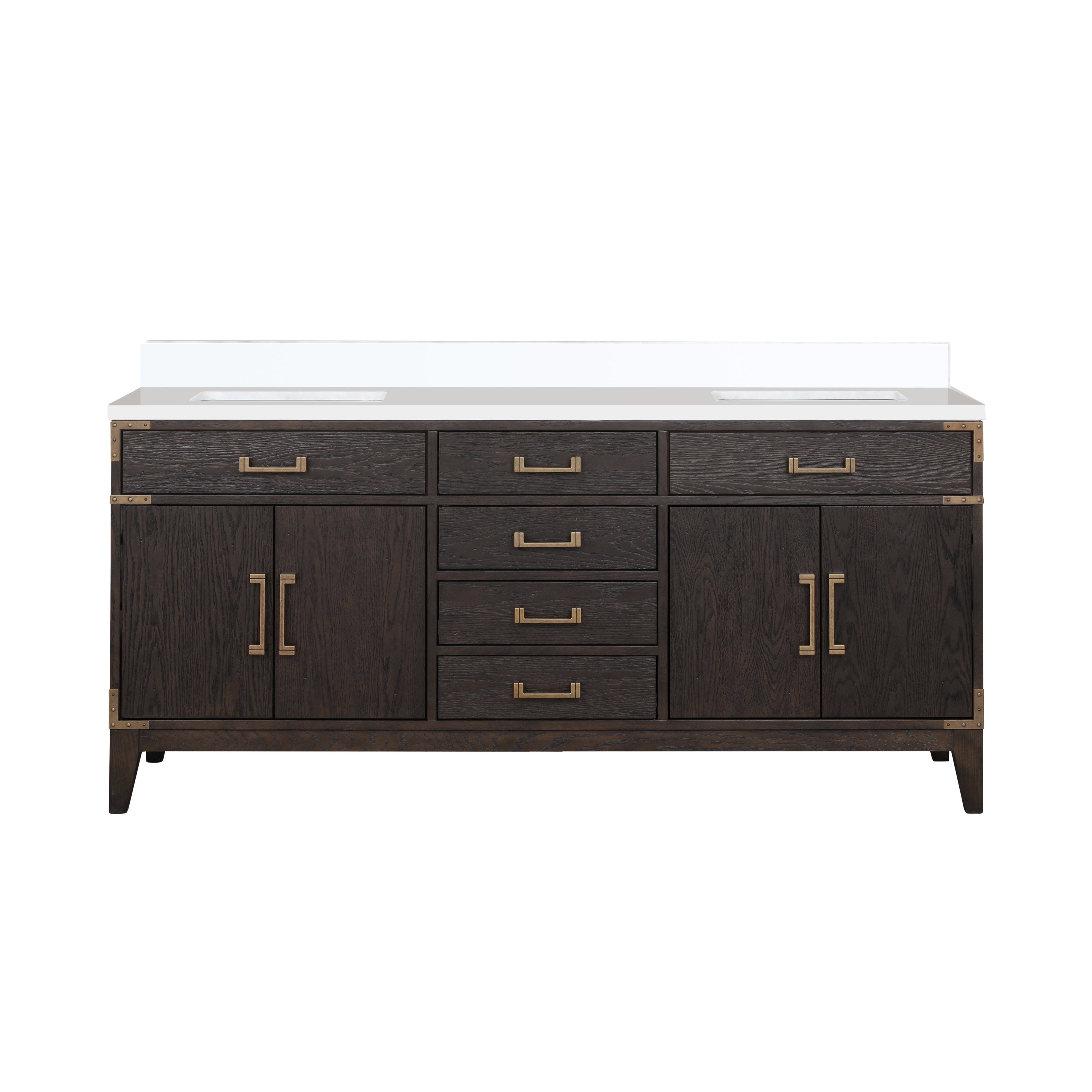 Lexora Laurel 72 in W x 22 in D Double Bath Vanity