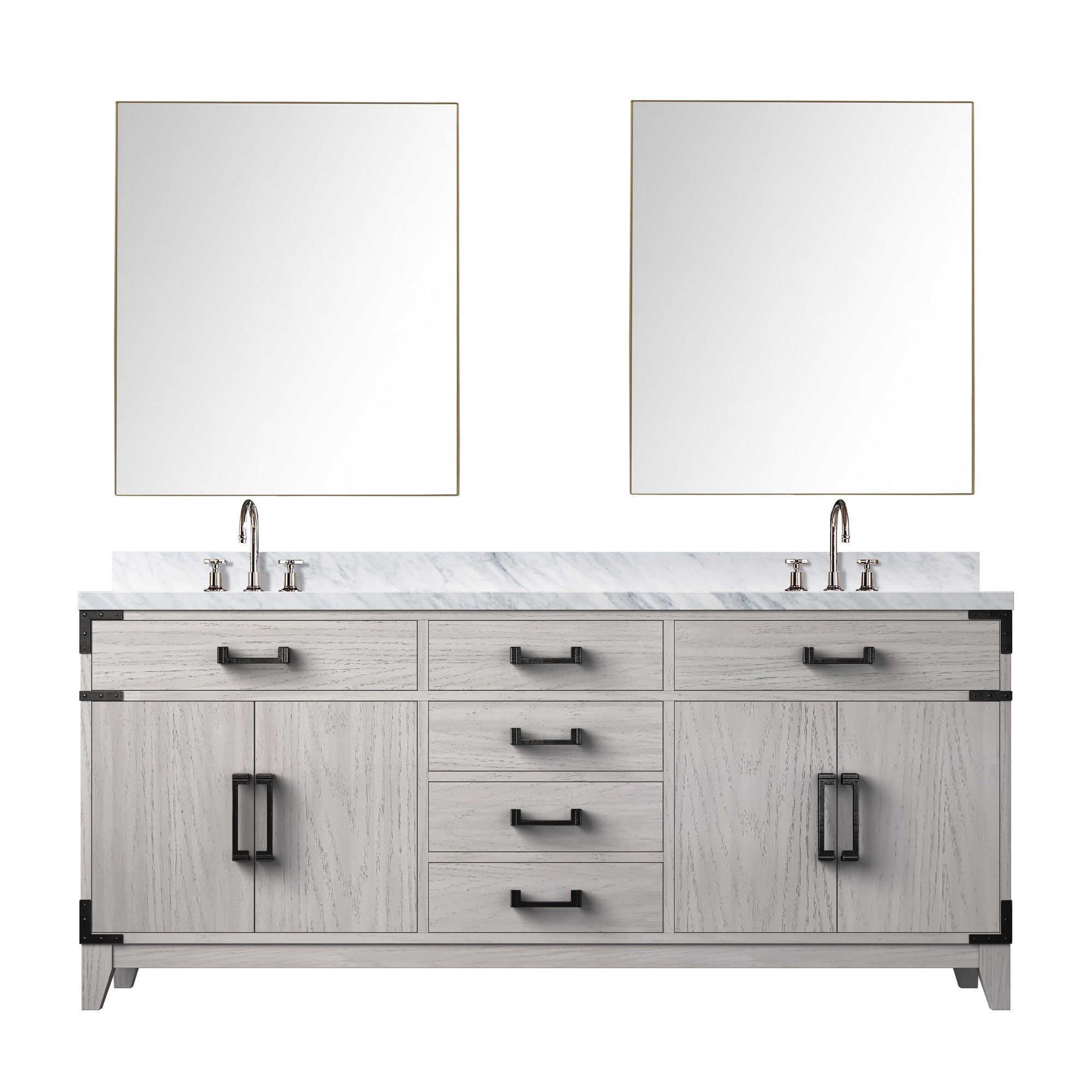 Lexora Laurel 72 in W x 22 in D Double Bath Vanity