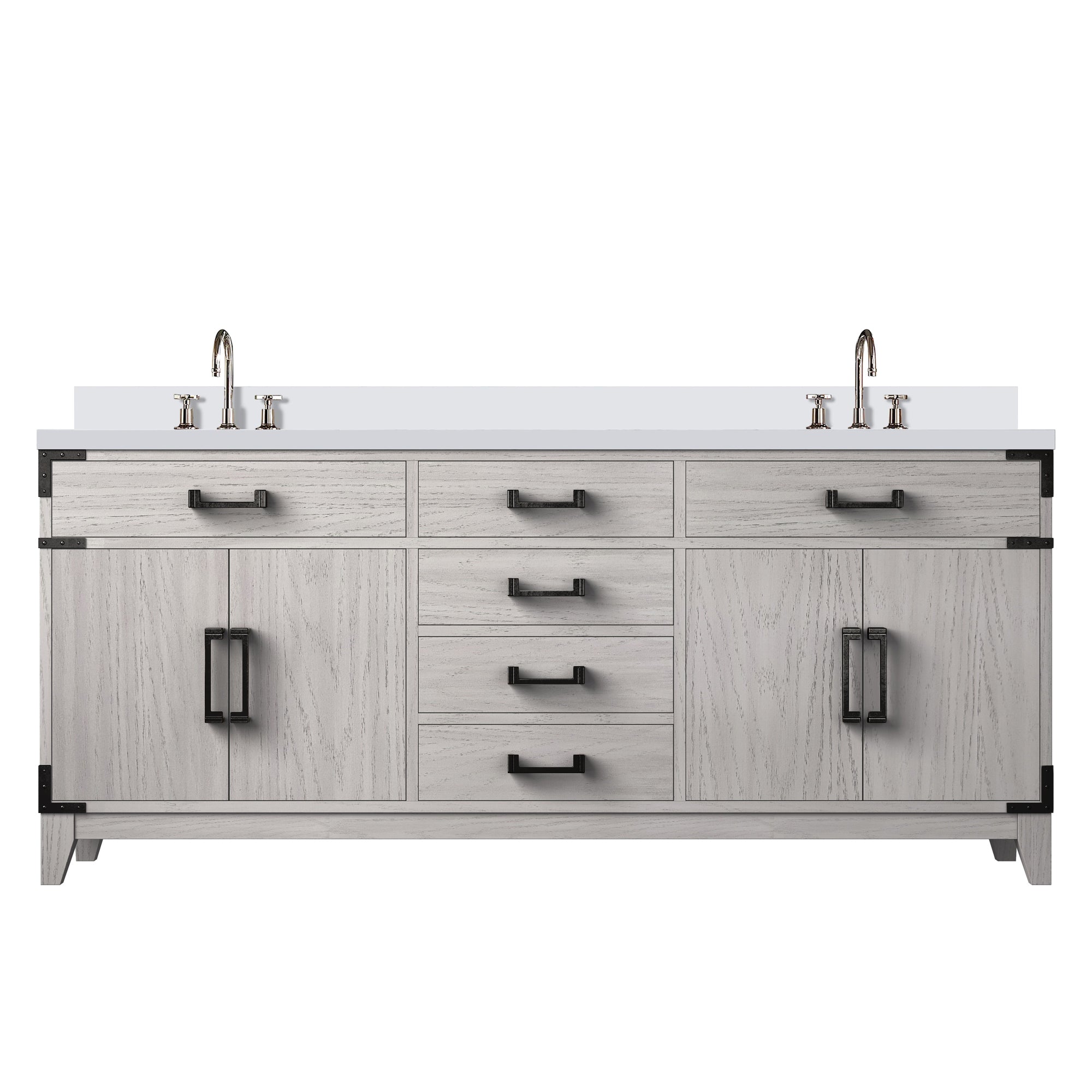 Lexora Laurel 72 in W x 22 in D Double Bath Vanity