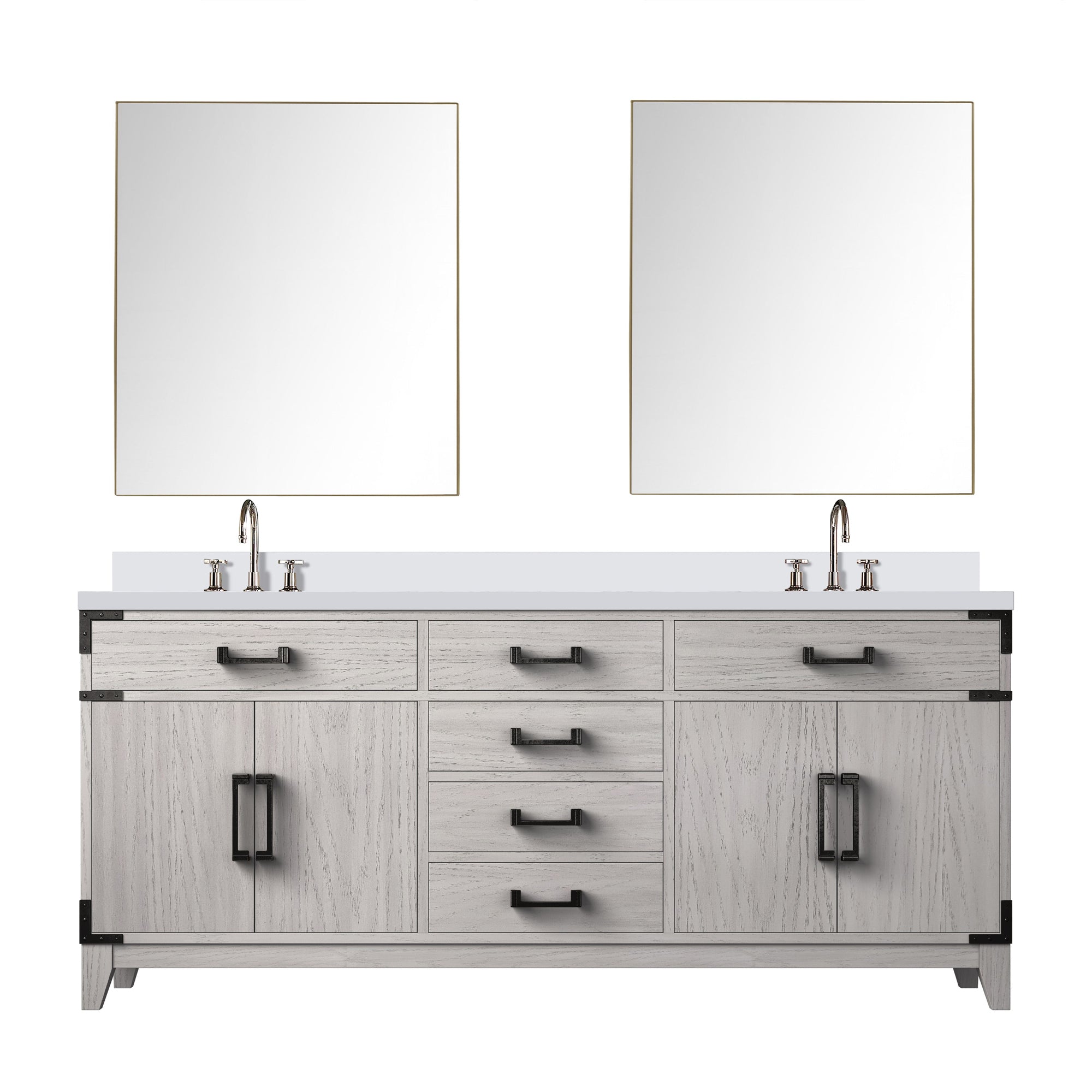 Lexora Laurel 72 in W x 22 in D Double Bath Vanity