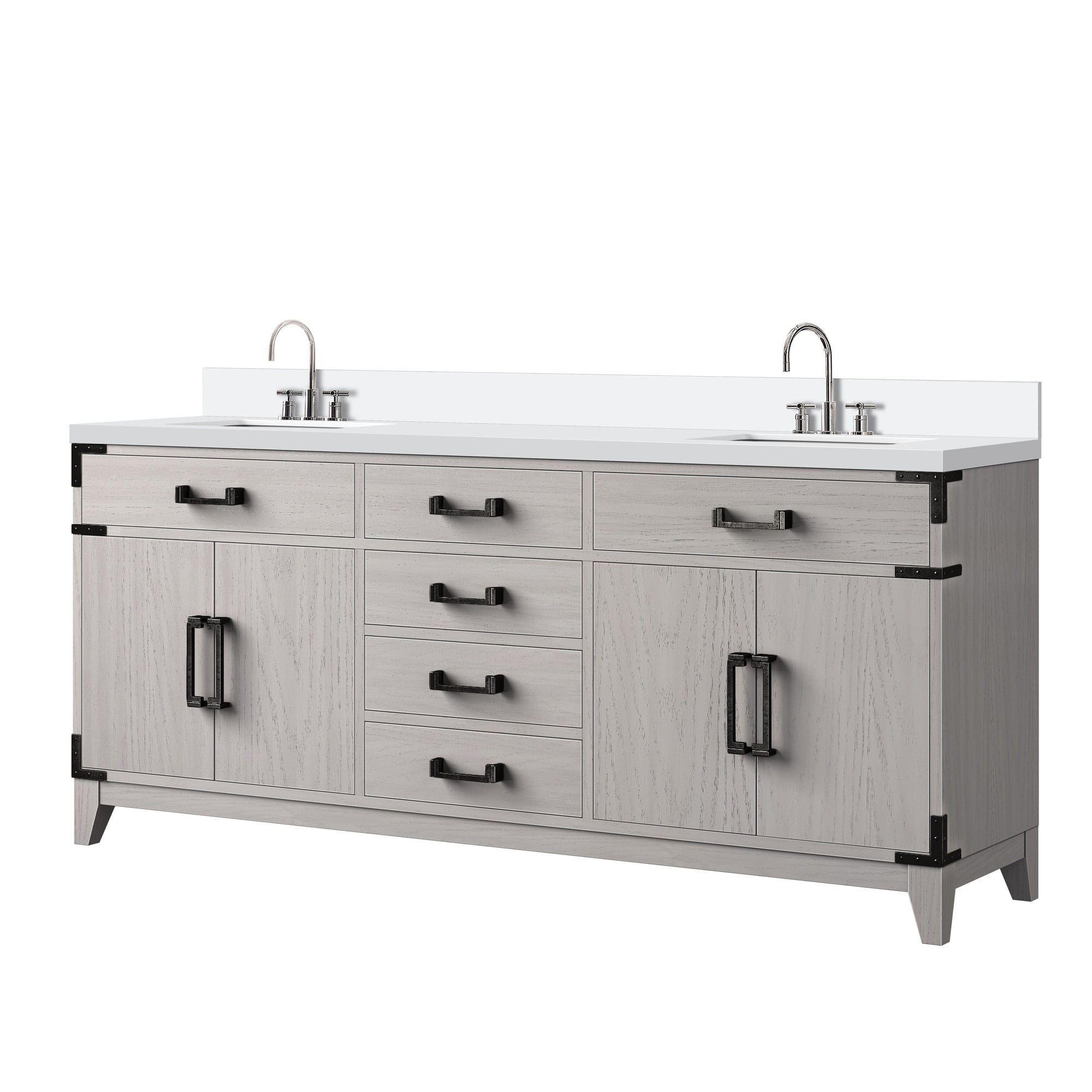 Lexora Laurel 72 in W x 22 in D Double Bath Vanity