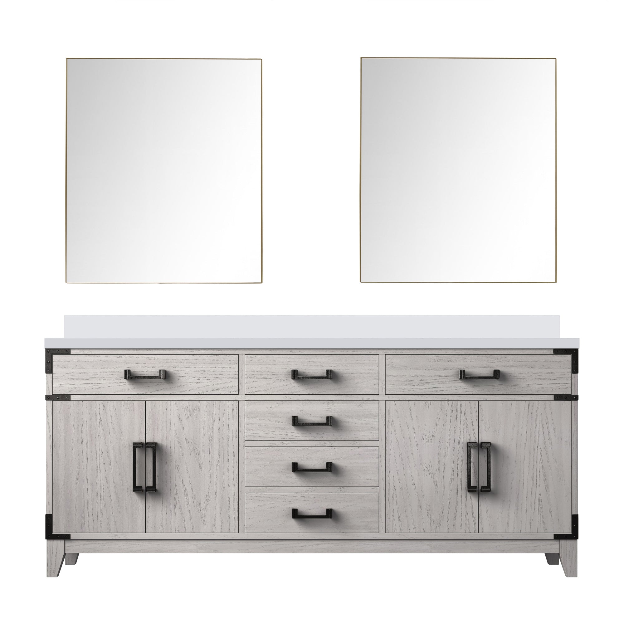 Lexora Laurel 72 in W x 22 in D Double Bath Vanity