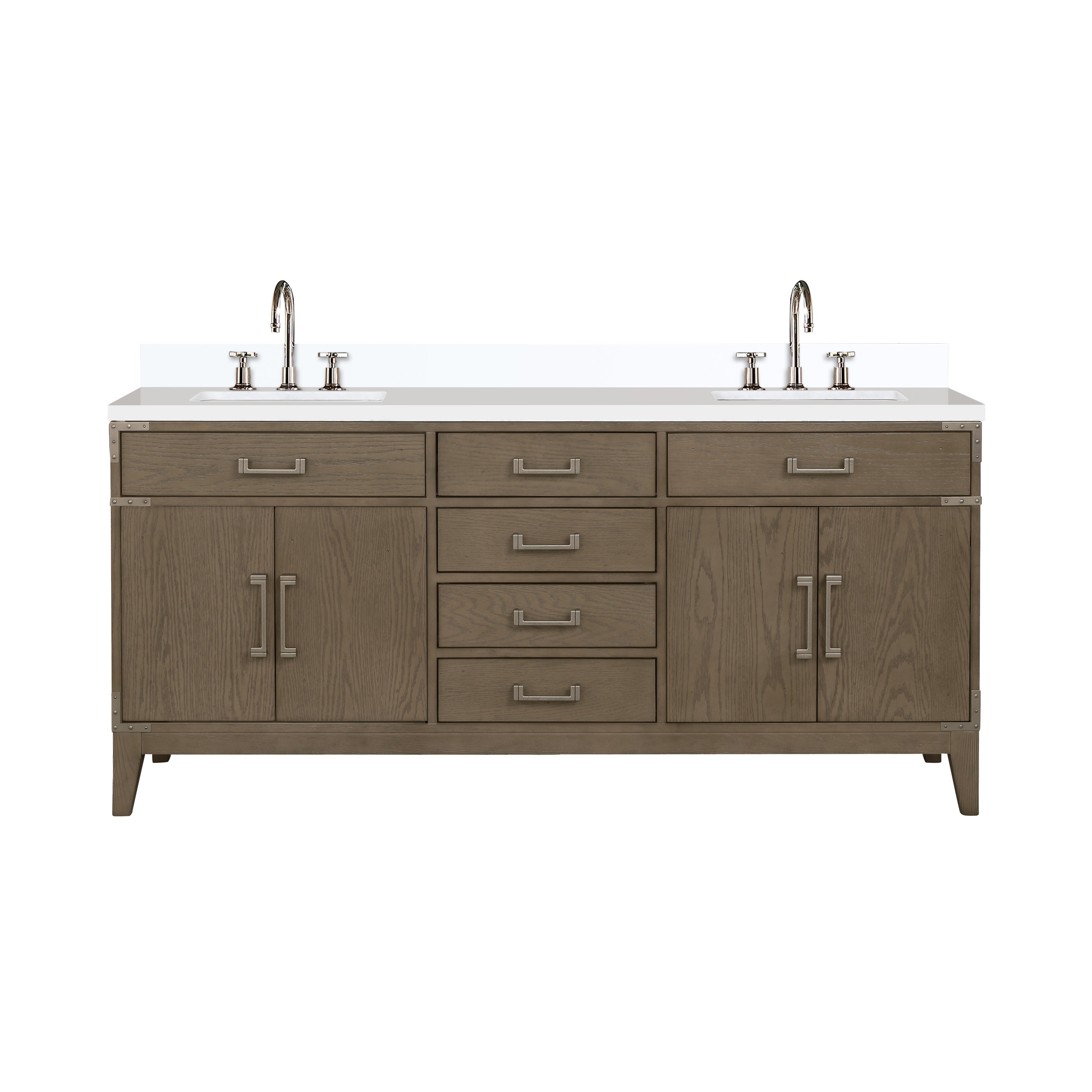Lexora Laurel 72 in W x 22 in D Double Bath Vanity