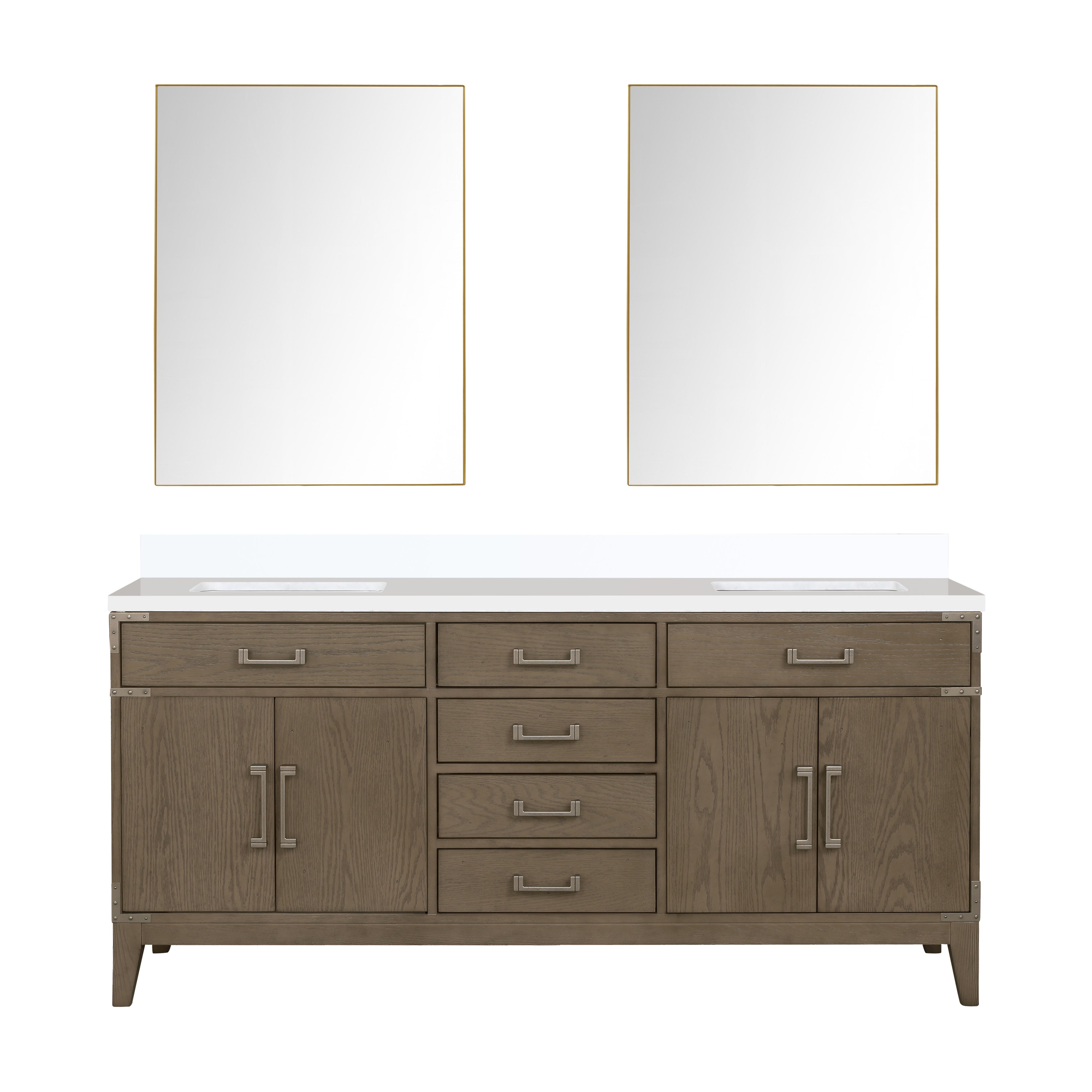 Lexora Laurel 72 in W x 22 in D Double Bath Vanity