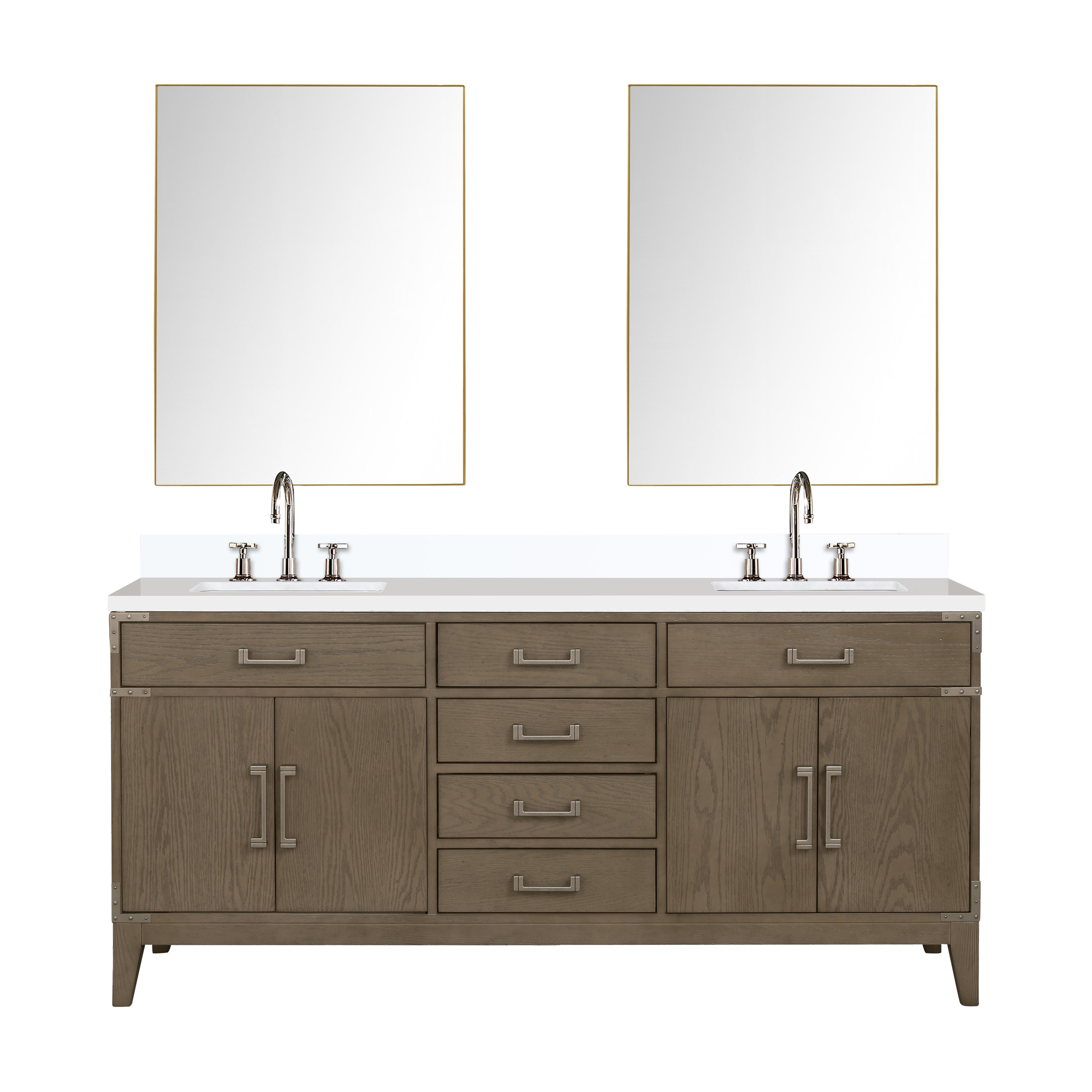 Lexora Laurel 72 in W x 22 in D Double Bath Vanity