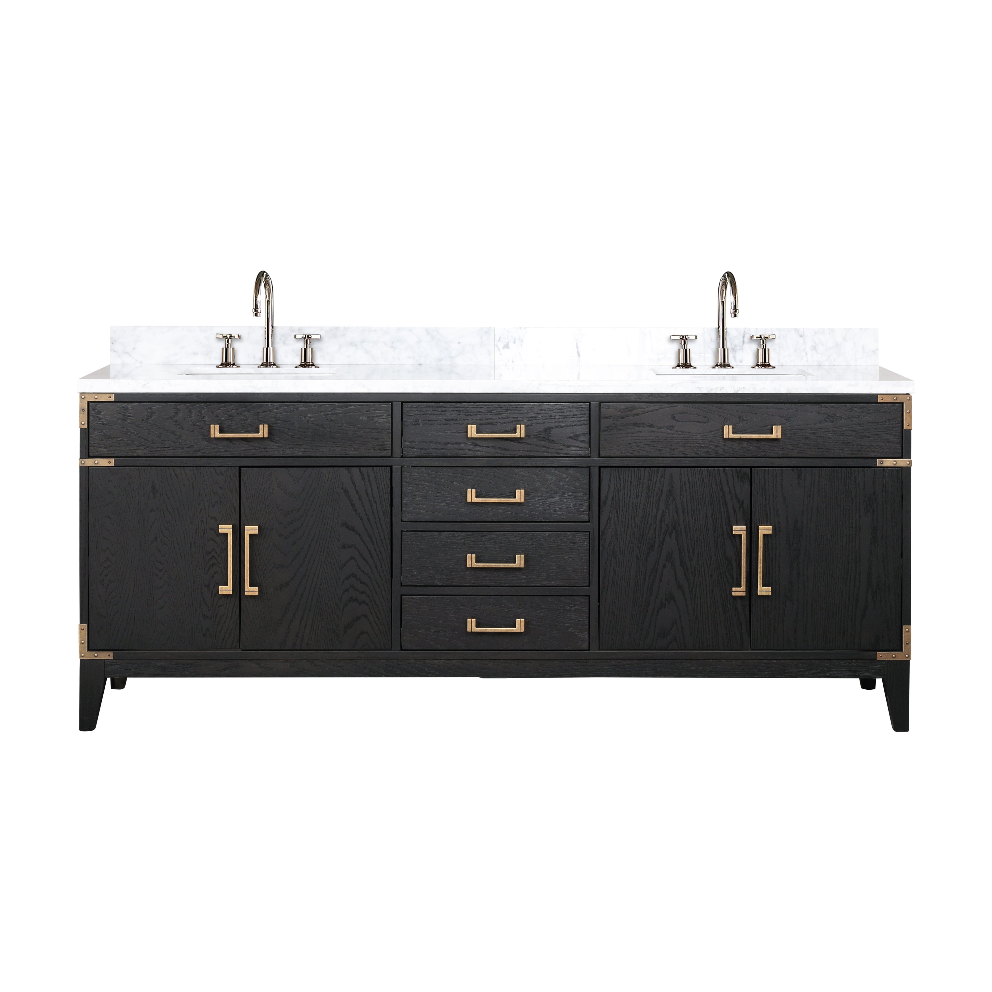 Lexora Laurel 80 in W x 22 in D Double Bath Vanity
