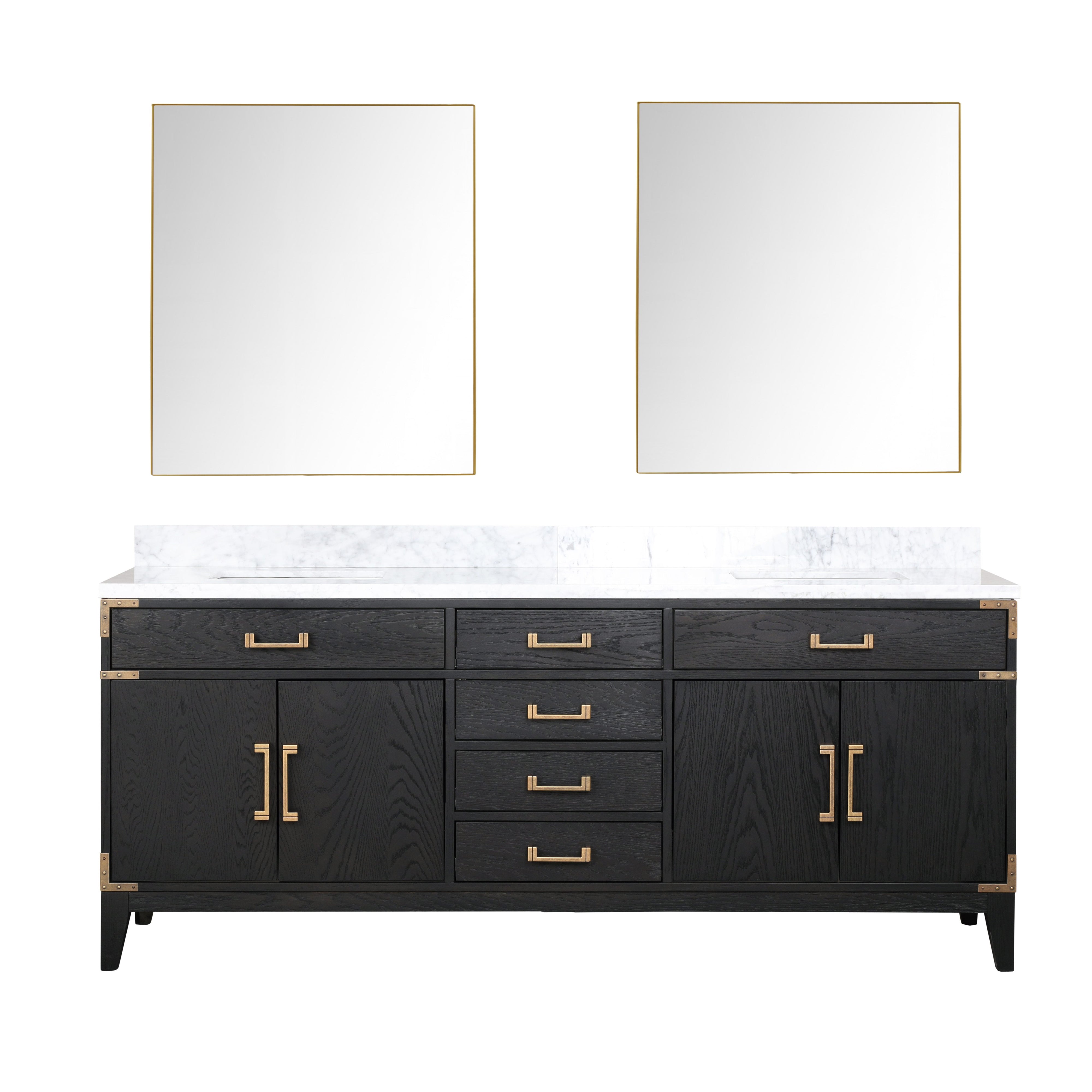 Lexora Laurel 80 in W x 22 in D Double Bath Vanity