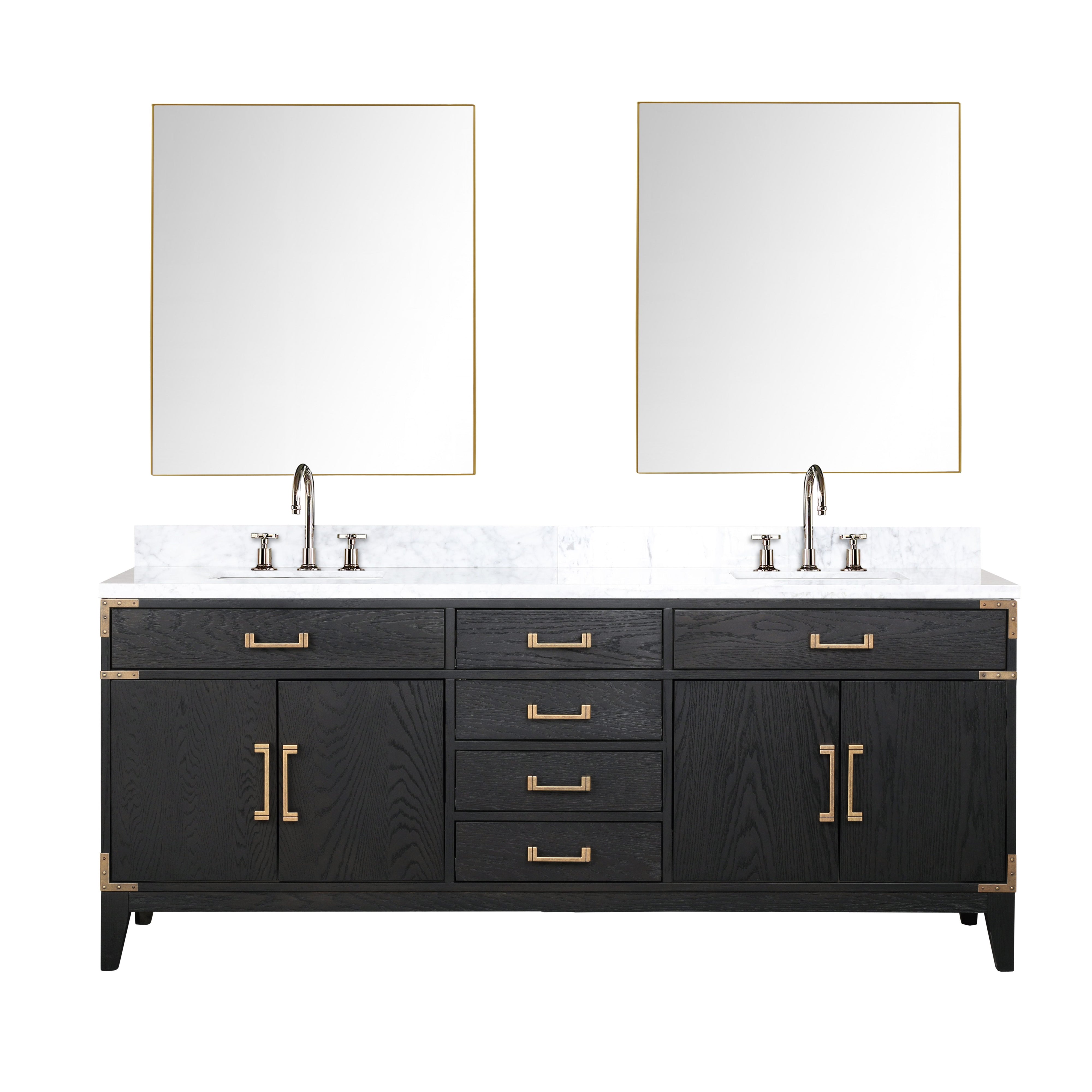 Lexora Laurel 80 in W x 22 in D Double Bath Vanity