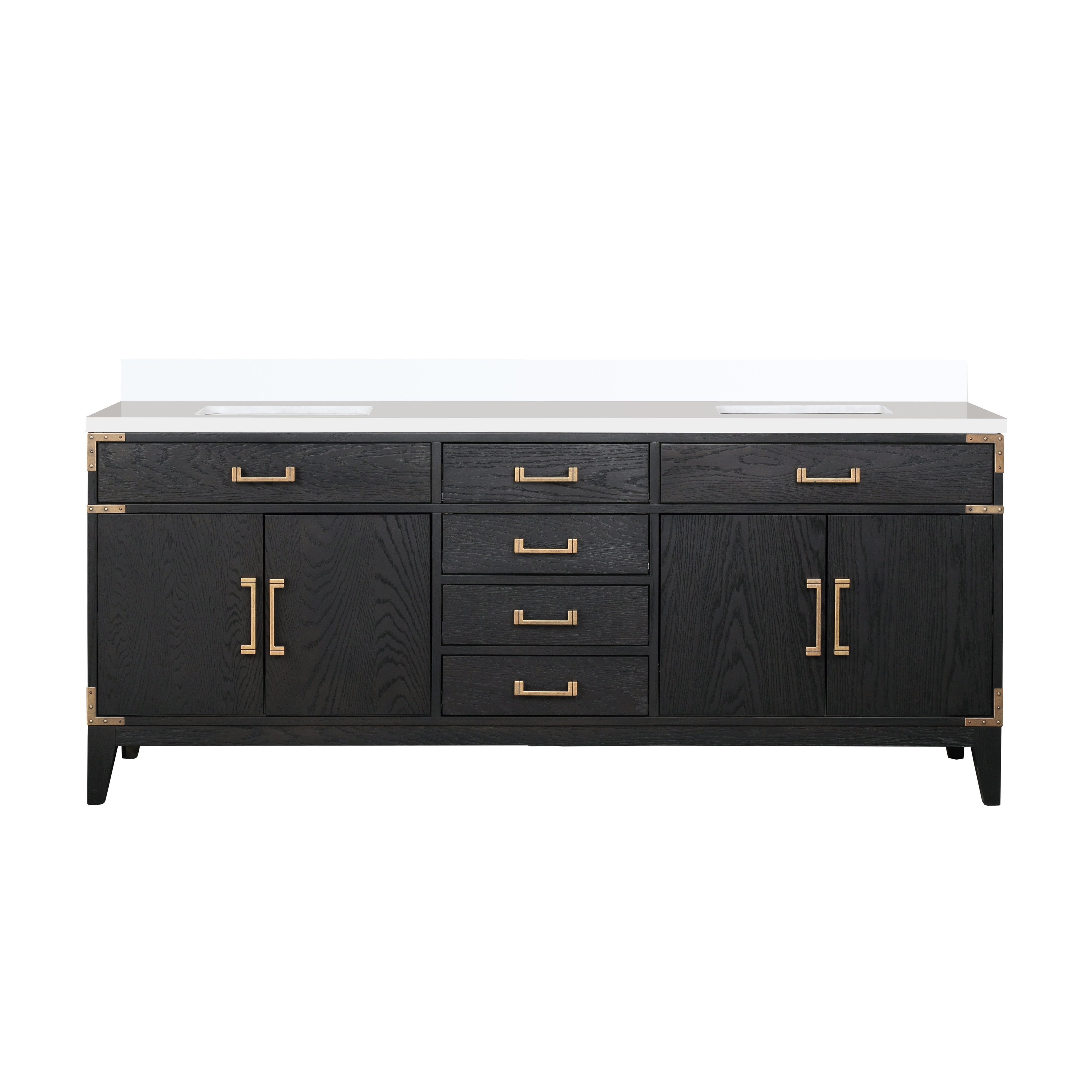 Lexora Laurel 80 in W x 22 in D Double Bath Vanity