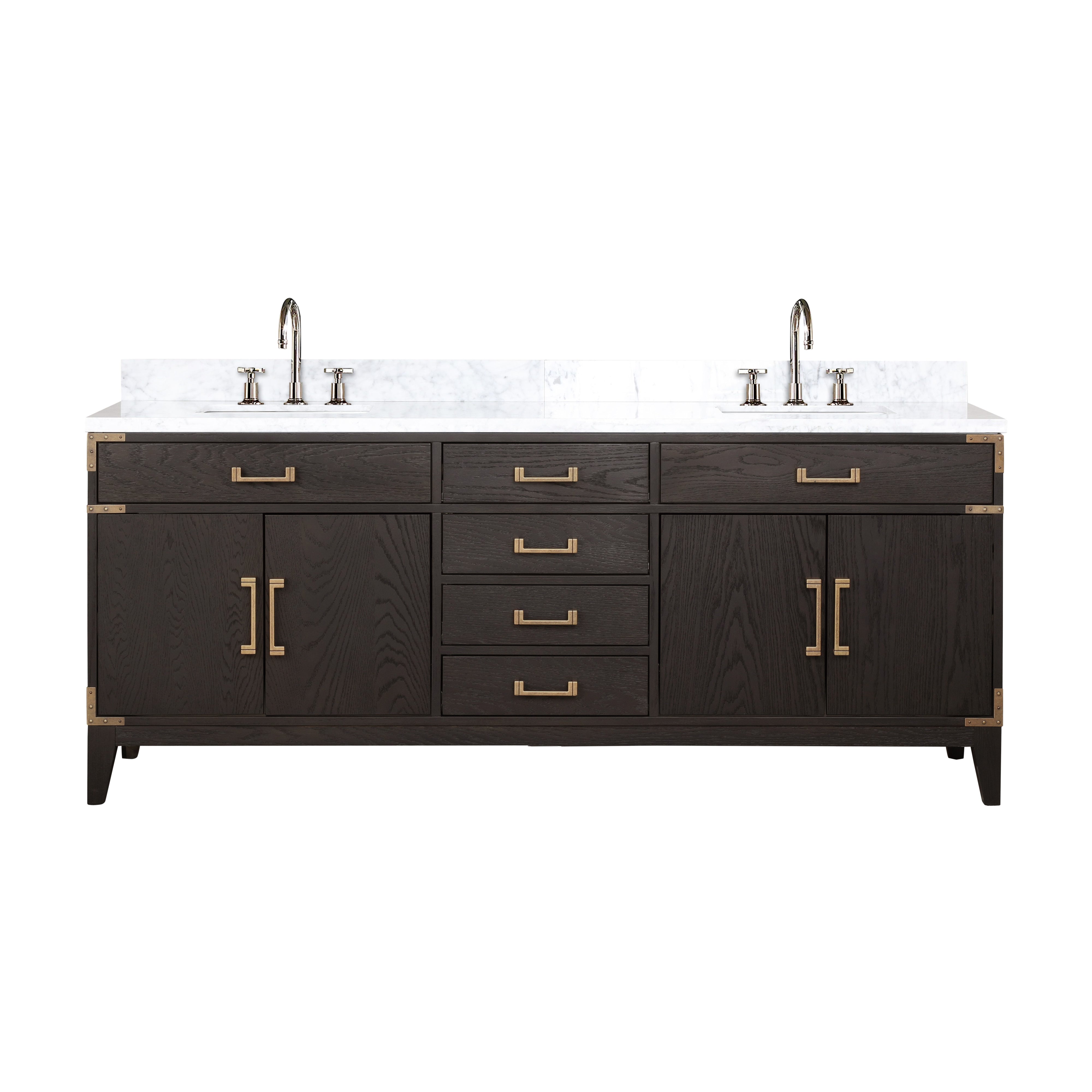 Lexora Laurel 80 in W x 22 in D Double Bath Vanity