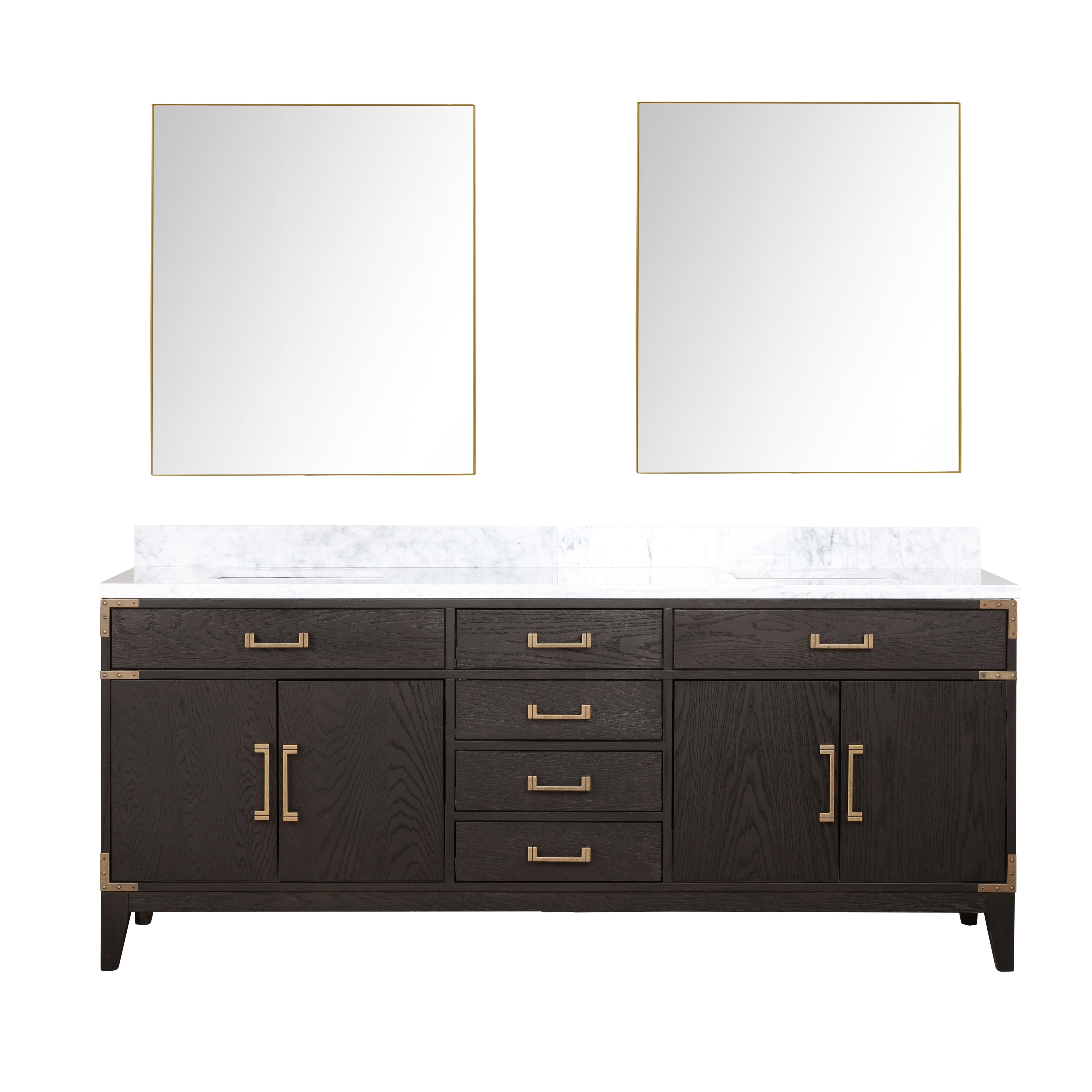 Lexora Laurel 80 in W x 22 in D Double Bath Vanity