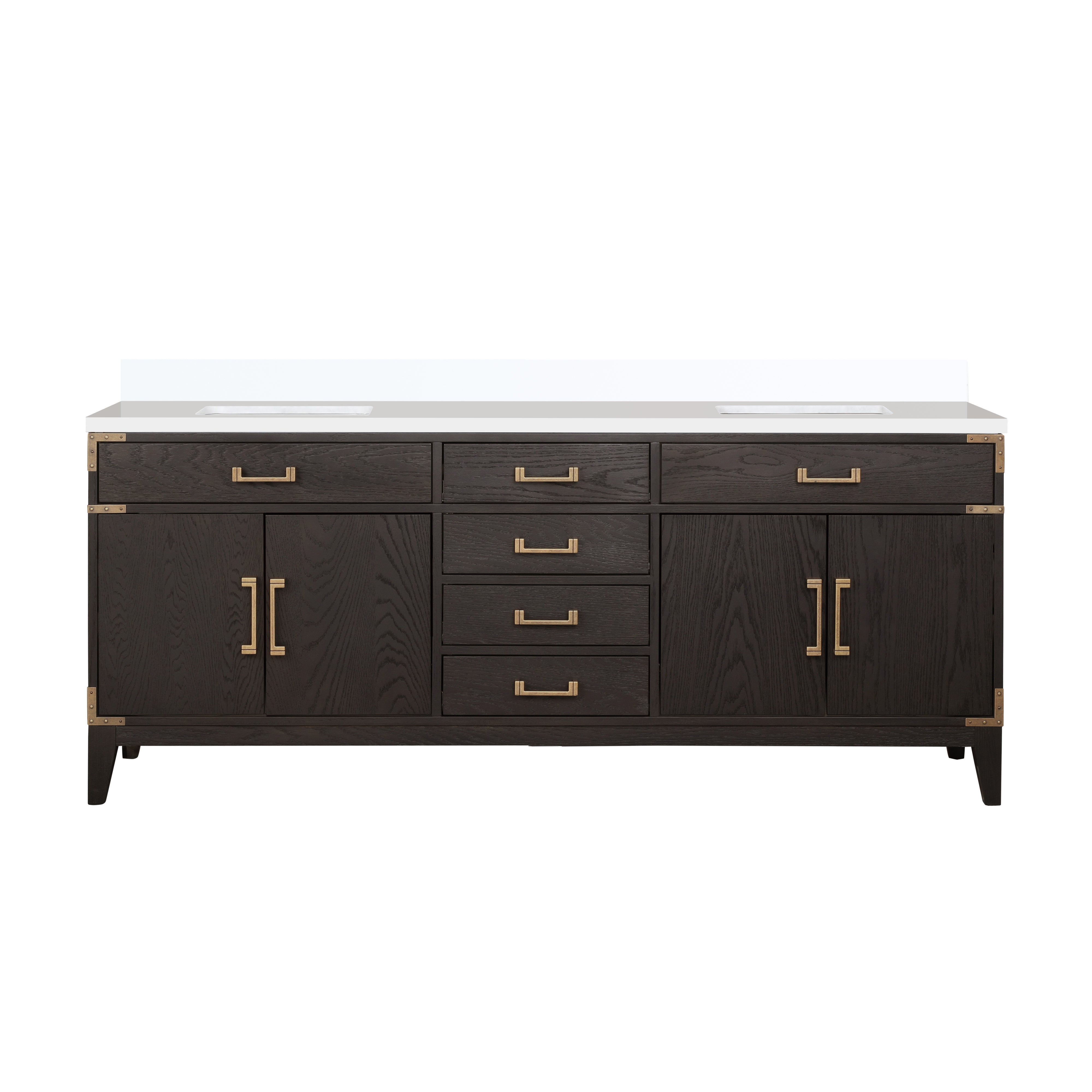 Lexora Laurel 80 in W x 22 in D Double Bath Vanity