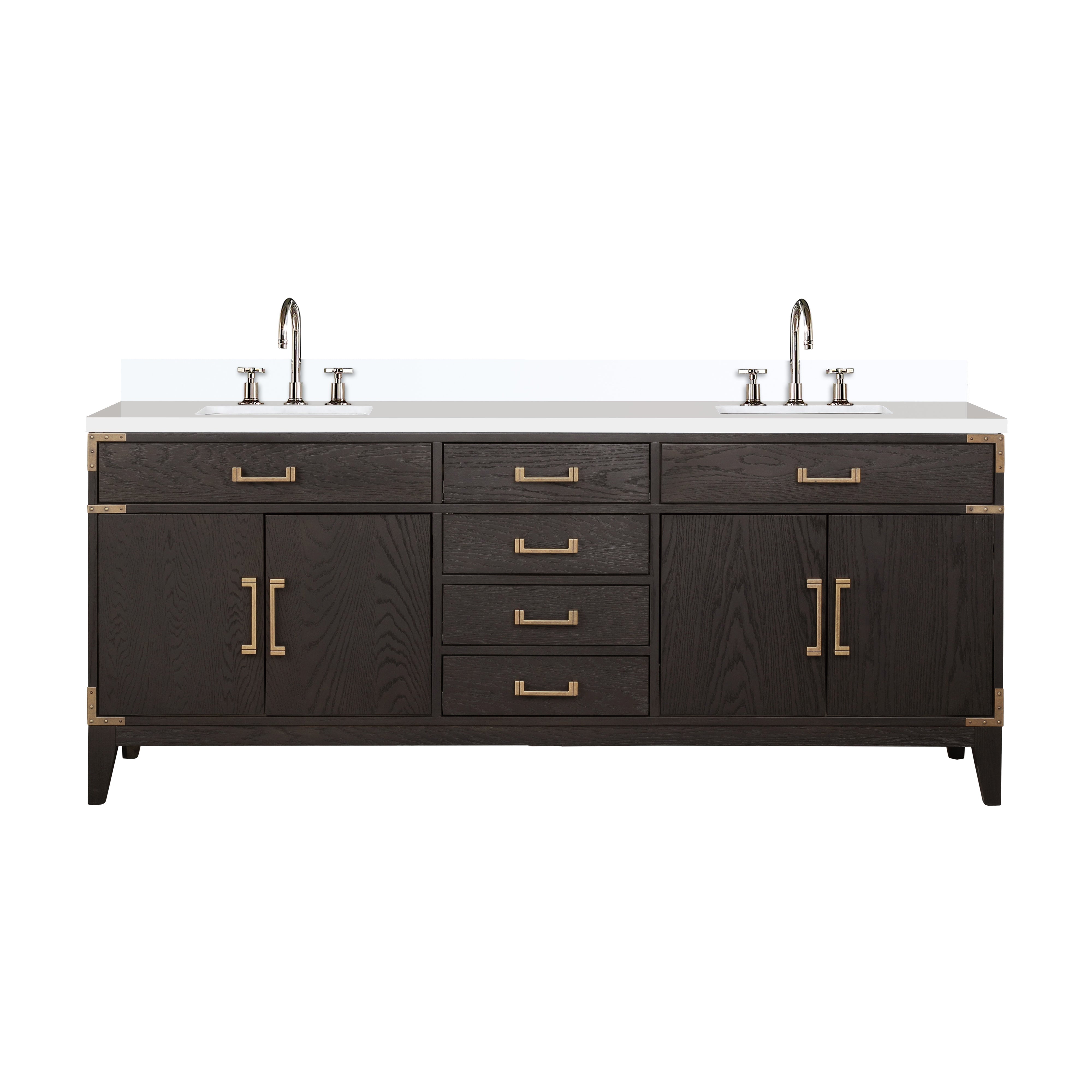 Lexora Laurel 80 in W x 22 in D Double Bath Vanity