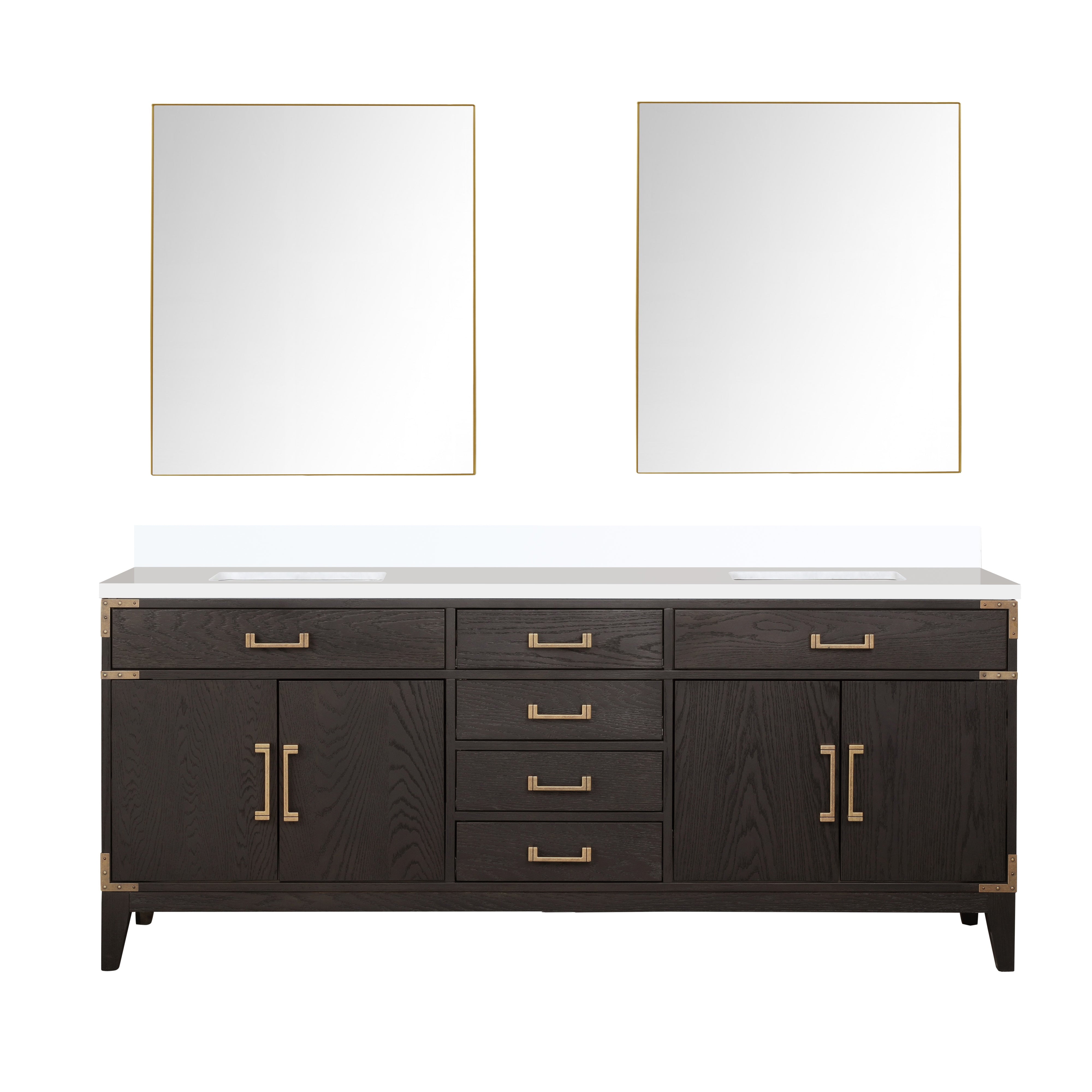 Lexora Laurel 80 in W x 22 in D Double Bath Vanity