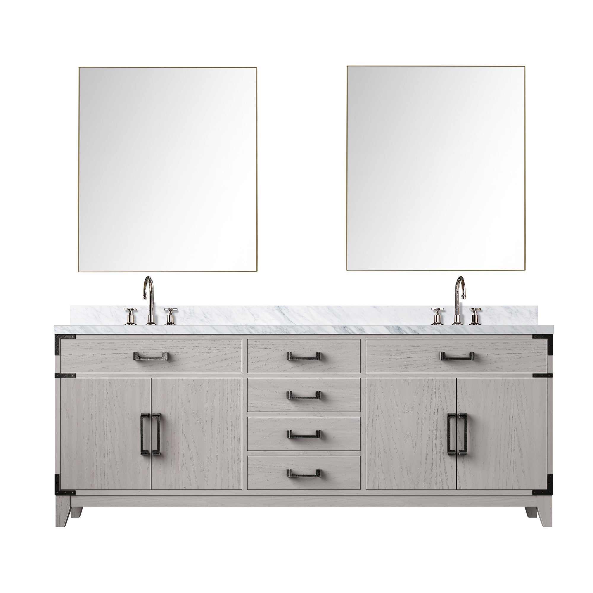 Lexora Laurel 80 in W x 22 in D Double Bath Vanity