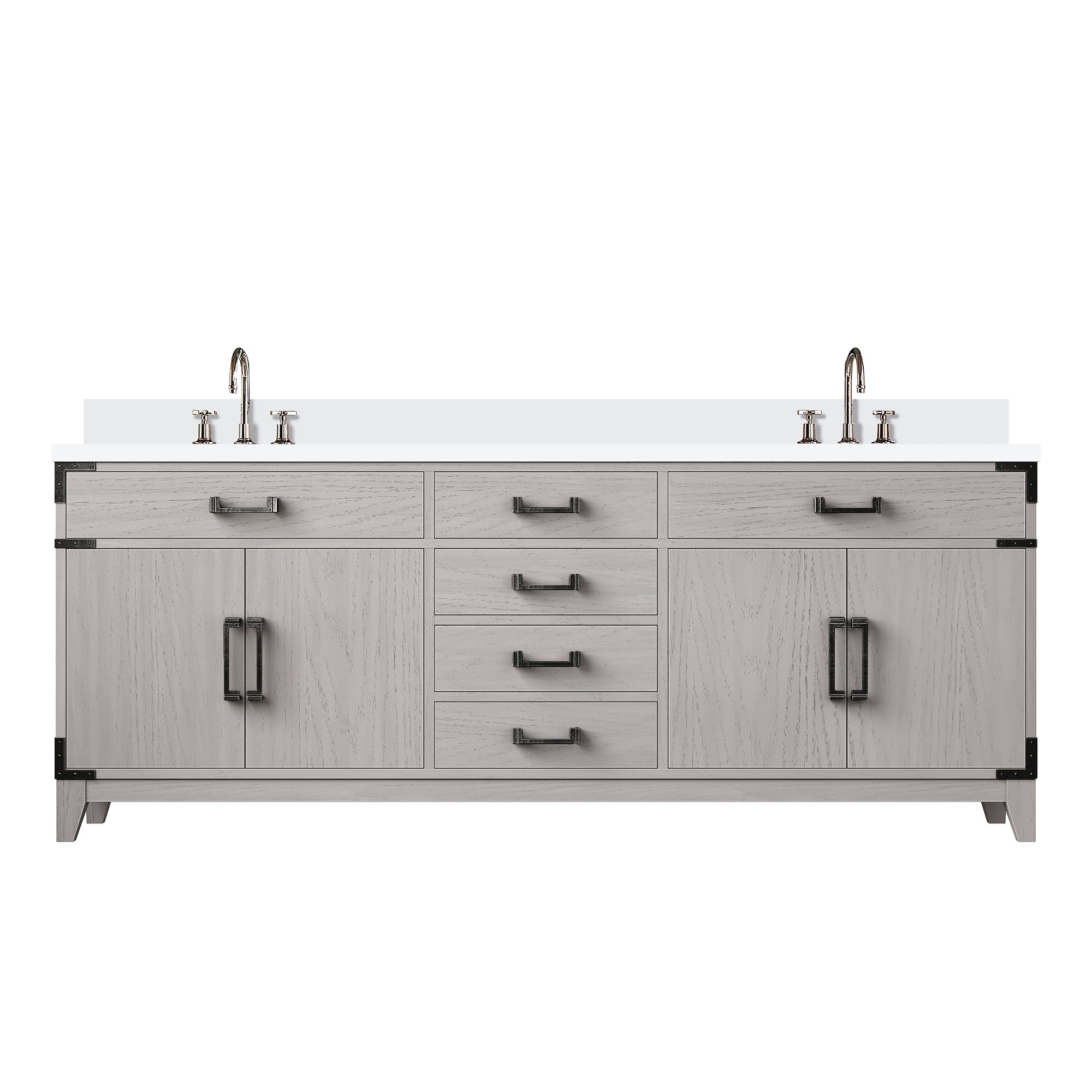 Lexora Laurel 80 in W x 22 in D Double Bath Vanity