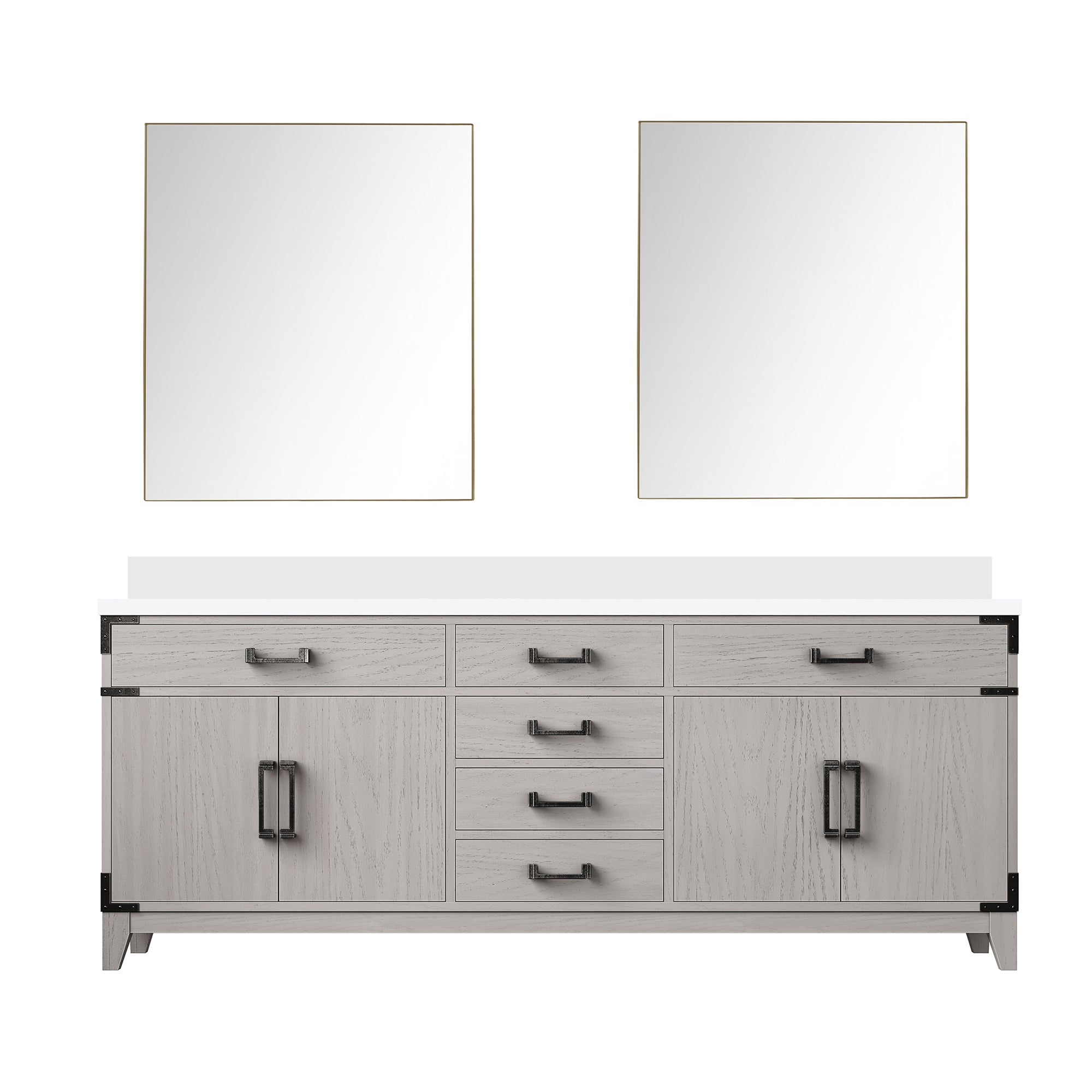 Lexora Laurel 80 in W x 22 in D Double Bath Vanity