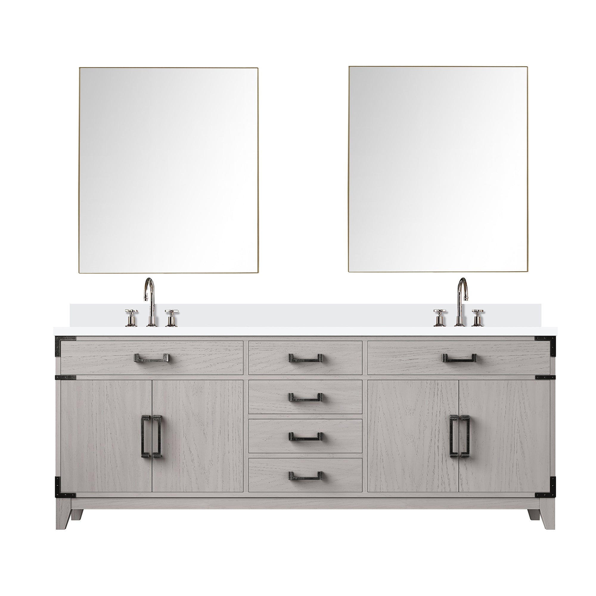 Lexora Laurel 80 in W x 22 in D Double Bath Vanity