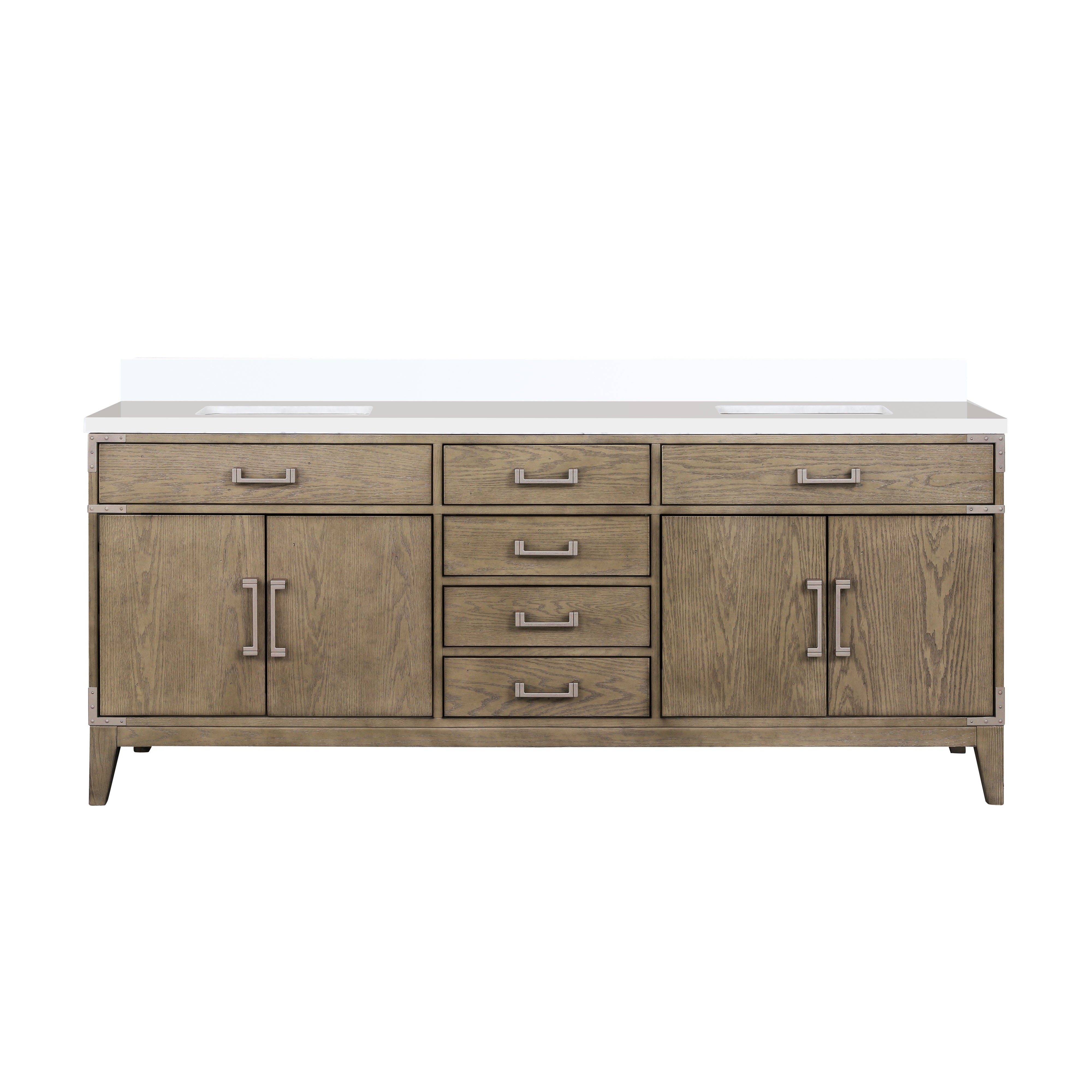 Lexora Laurel 80 in W x 22 in D Double Bath Vanity