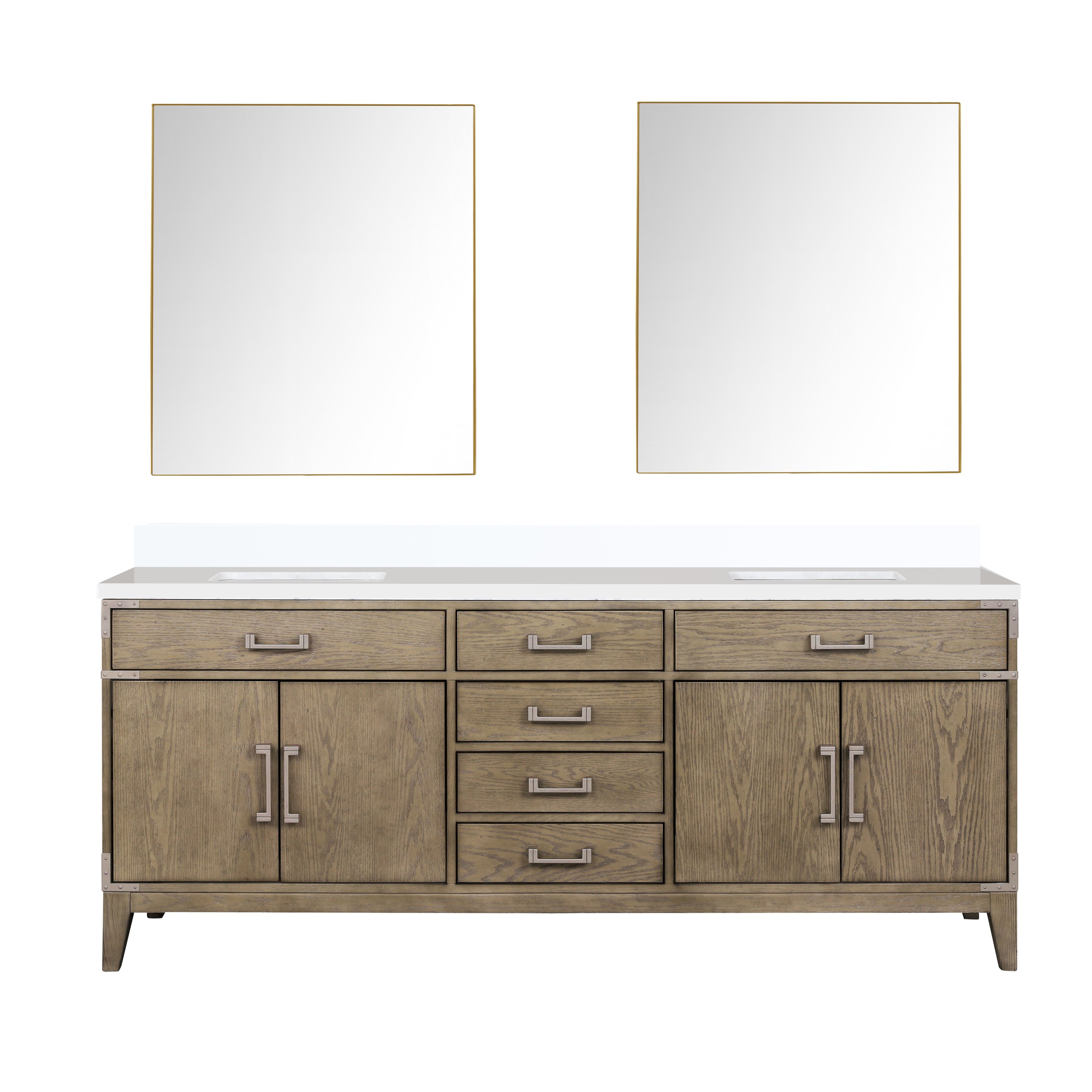 Lexora Laurel 80 in W x 22 in D Double Bath Vanity