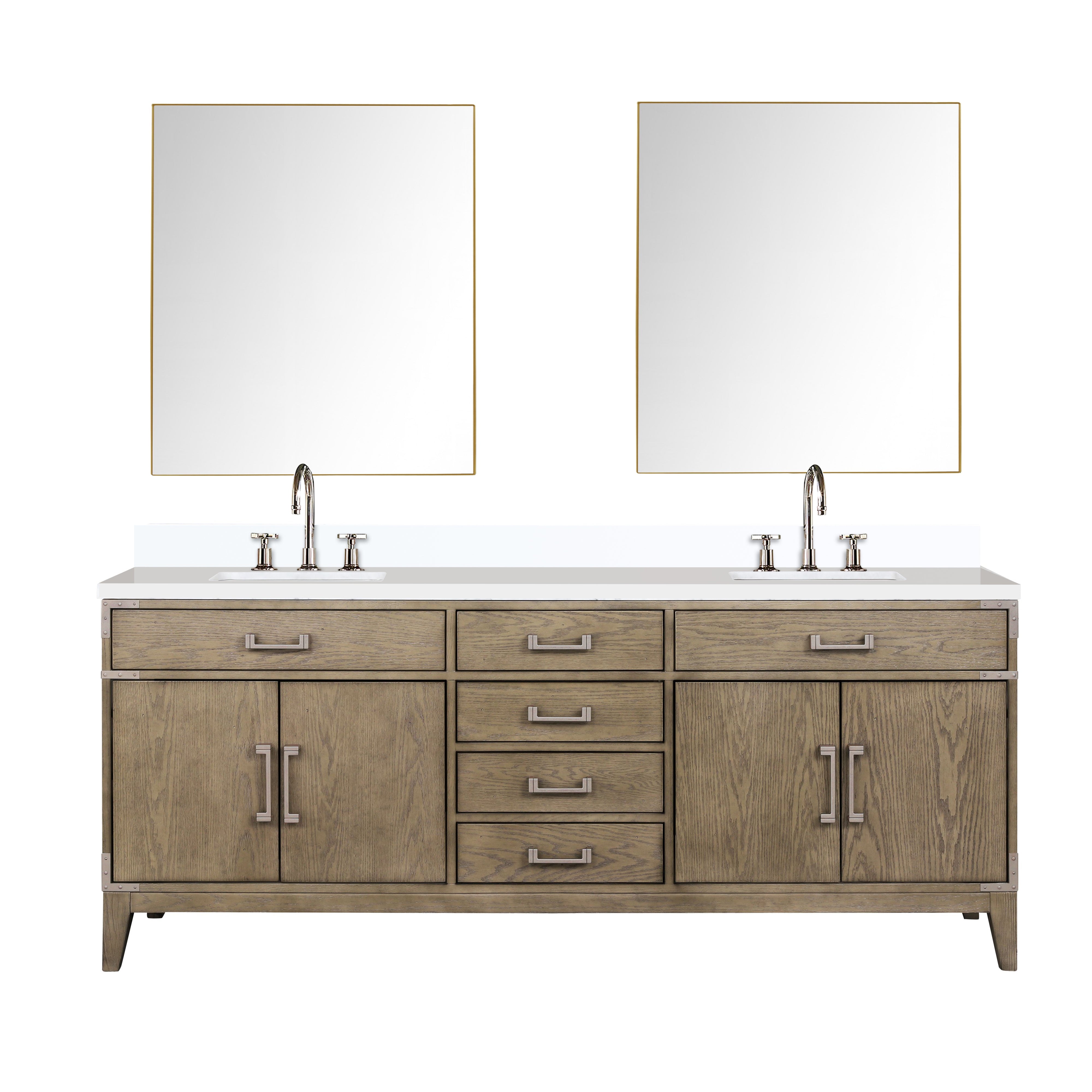 Lexora Laurel 80 in W x 22 in D Double Bath Vanity