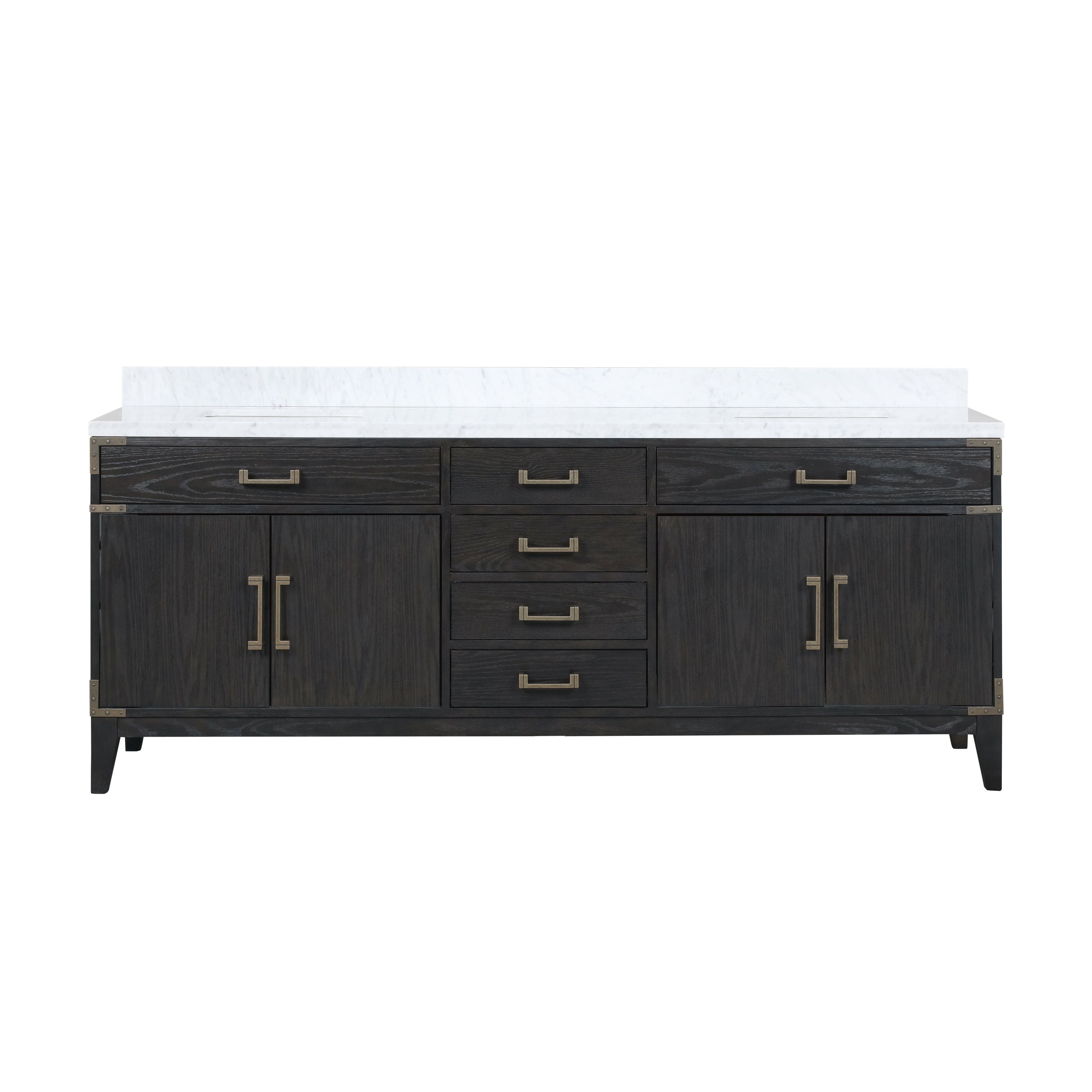 Lexora Laurel 84 in W x 22 in D Double Bath Vanity