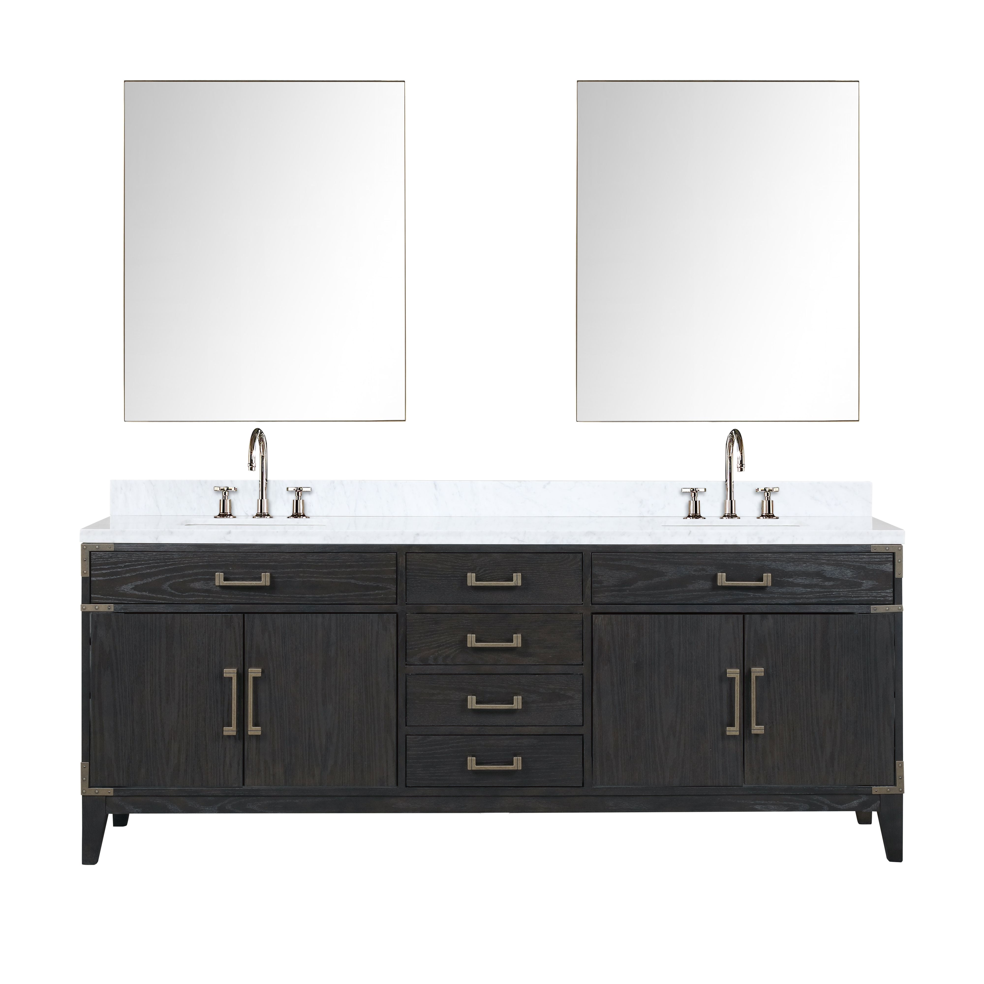 Lexora Laurel 84 in W x 22 in D Double Bath Vanity