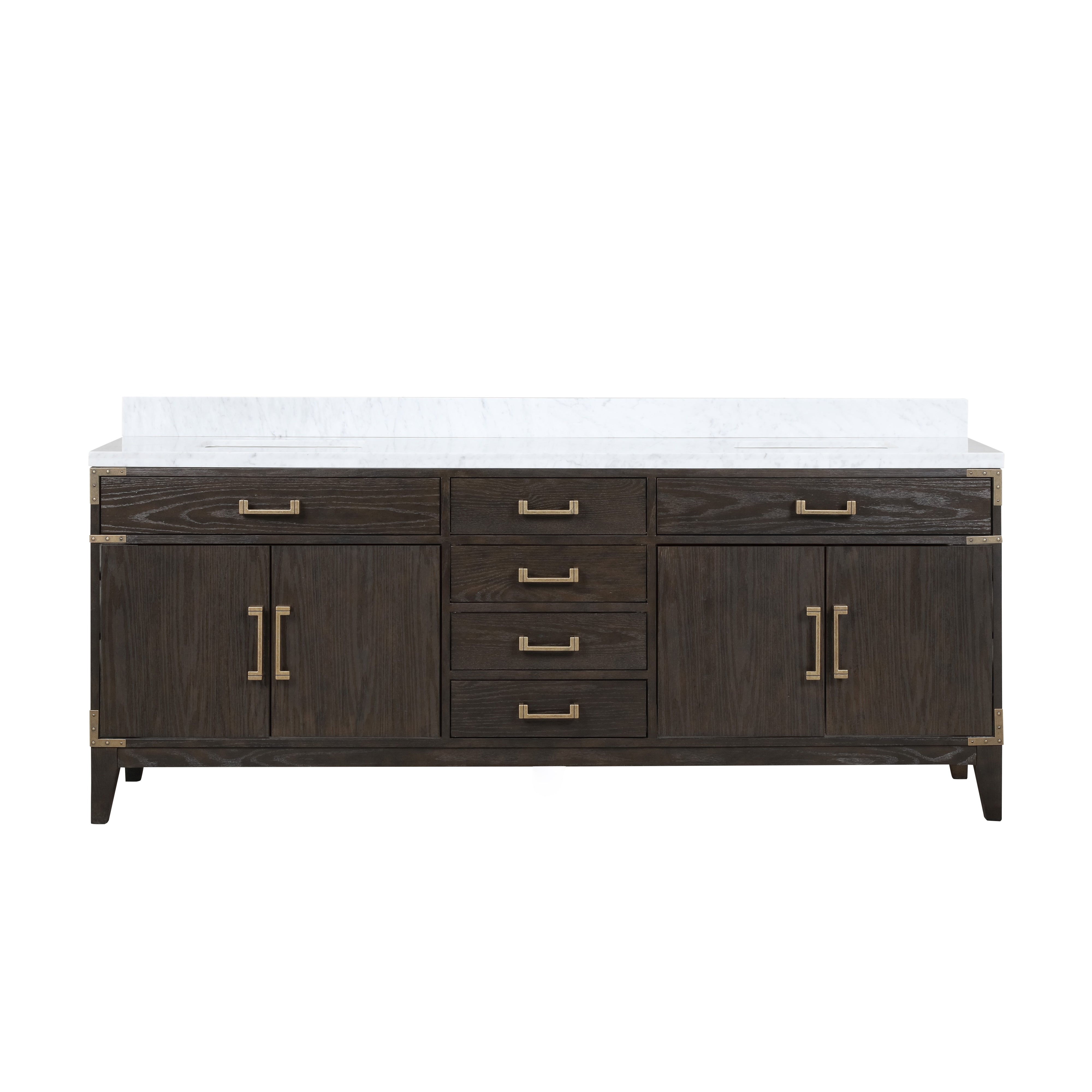 Lexora Laurel 84 in W x 22 in D Double Bath Vanity