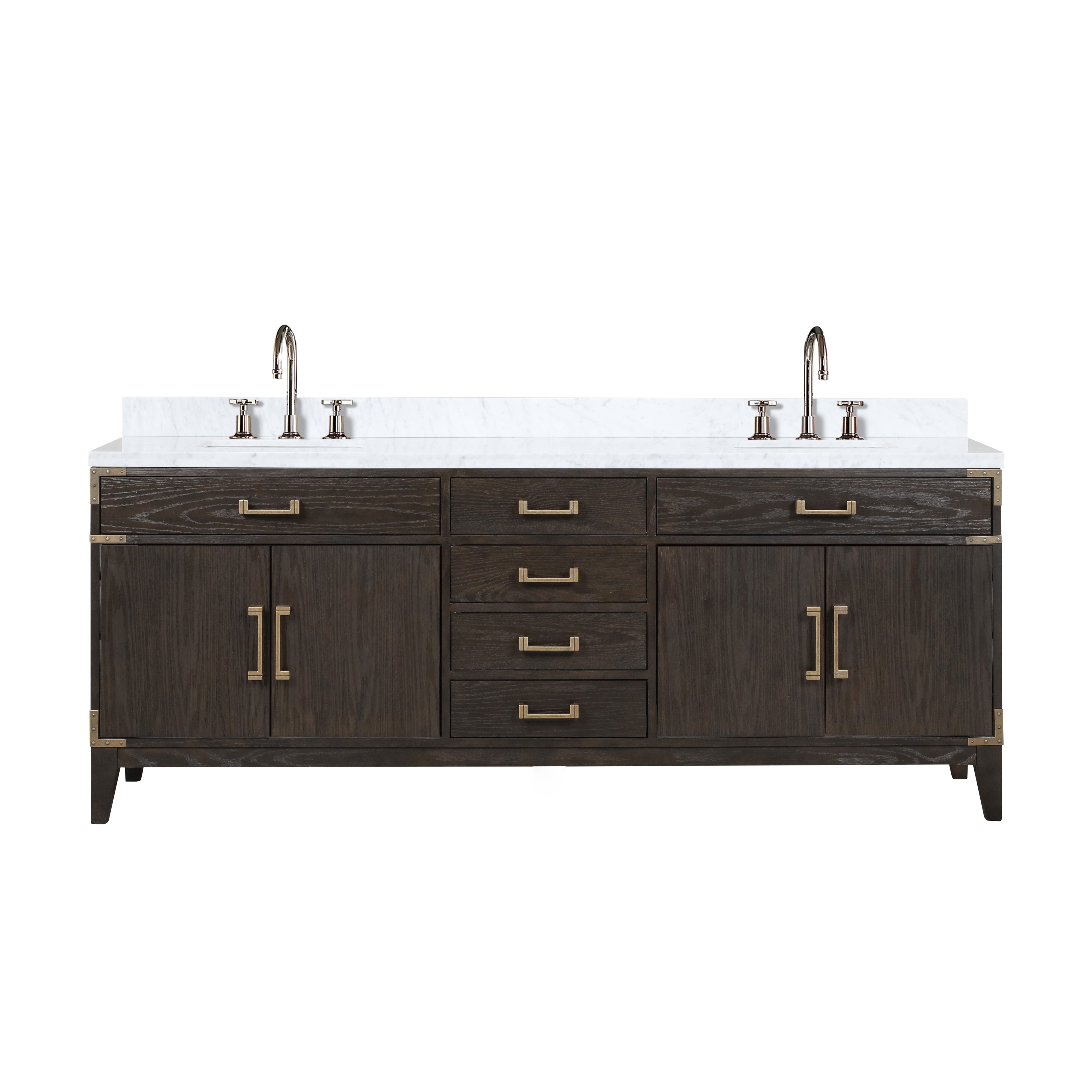 Lexora Laurel 84 in W x 22 in D Double Bath Vanity
