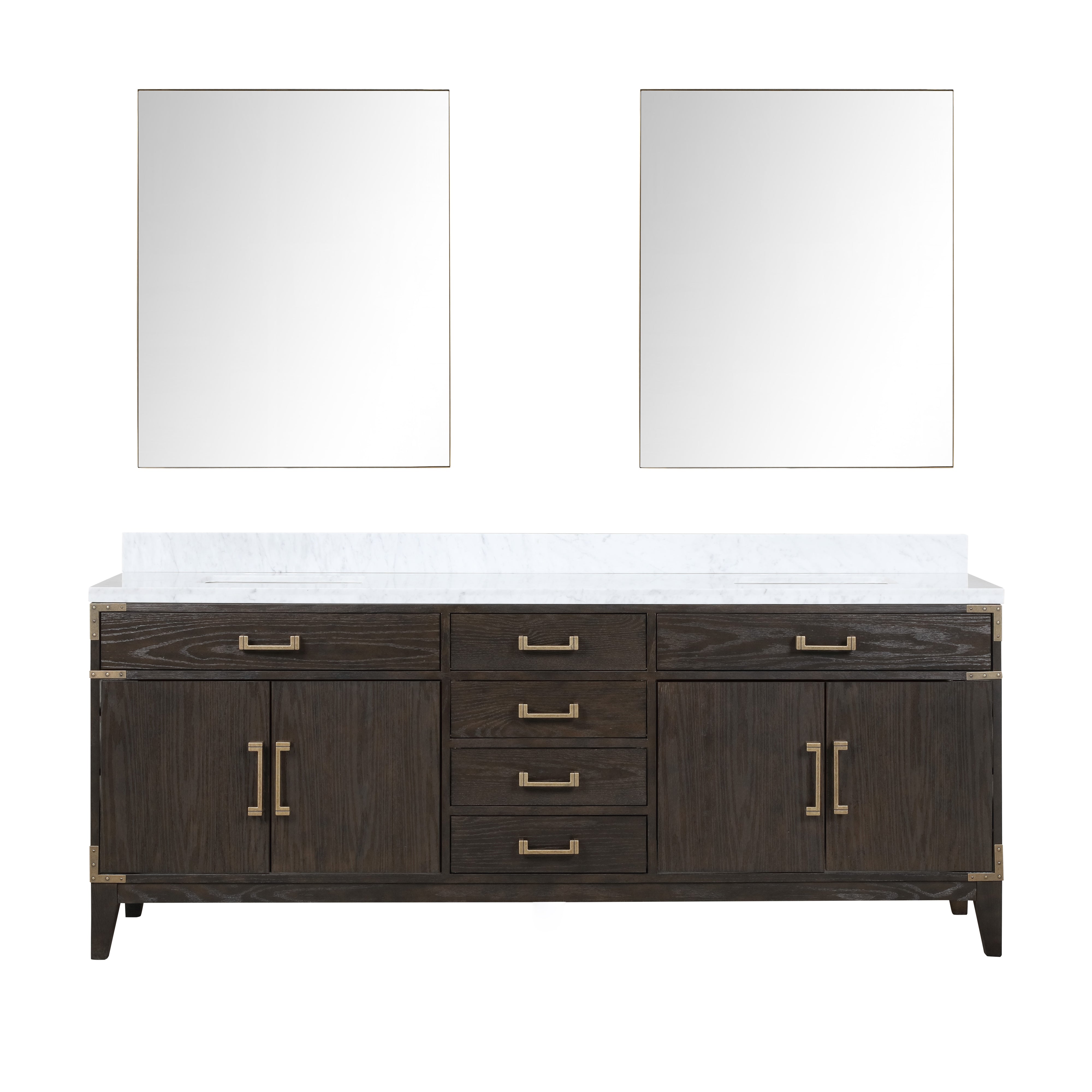 Lexora Laurel 84 in W x 22 in D Double Bath Vanity