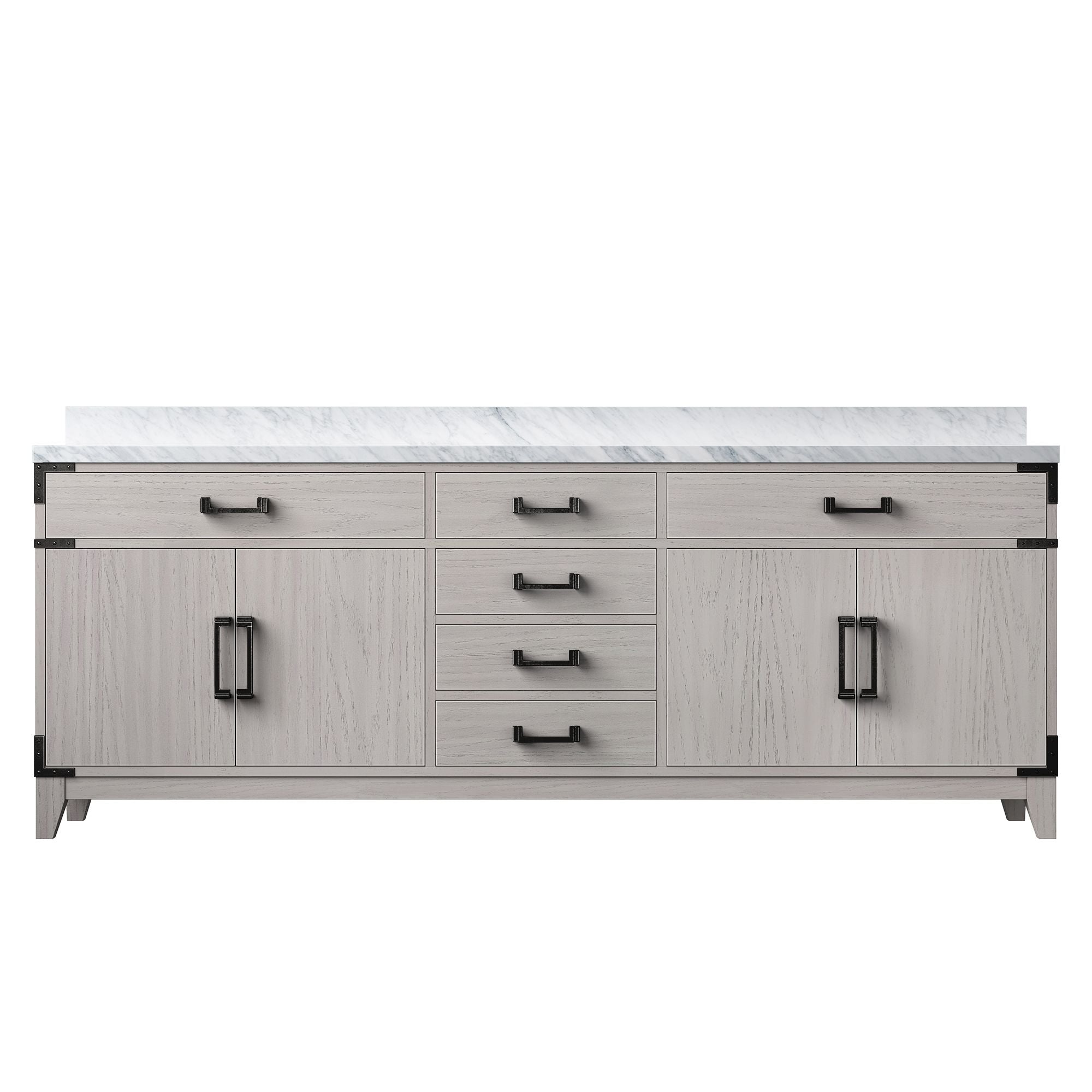 Lexora Laurel 84 in W x 22 in D Double Bath Vanity