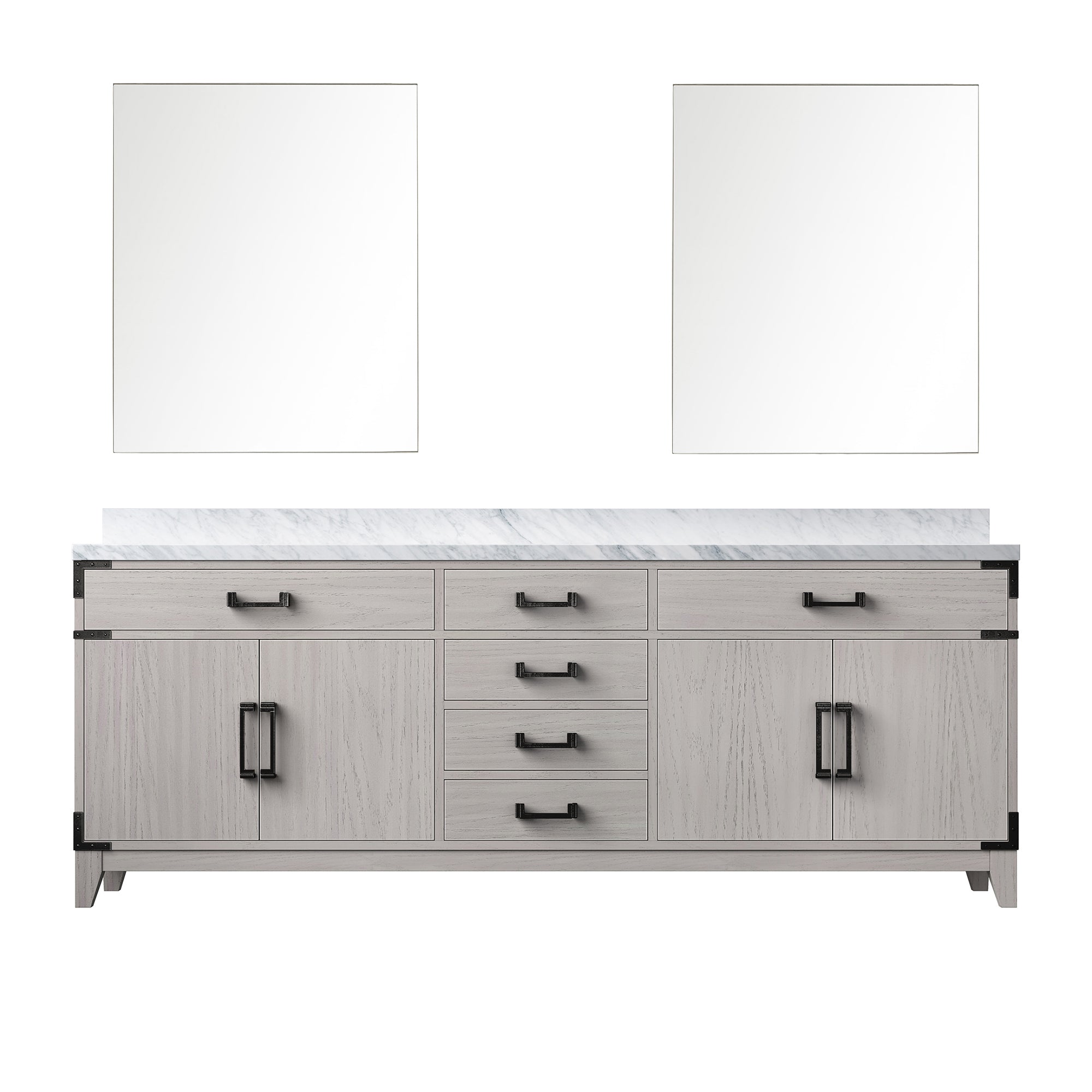 Lexora Laurel 84 in W x 22 in D Double Bath Vanity