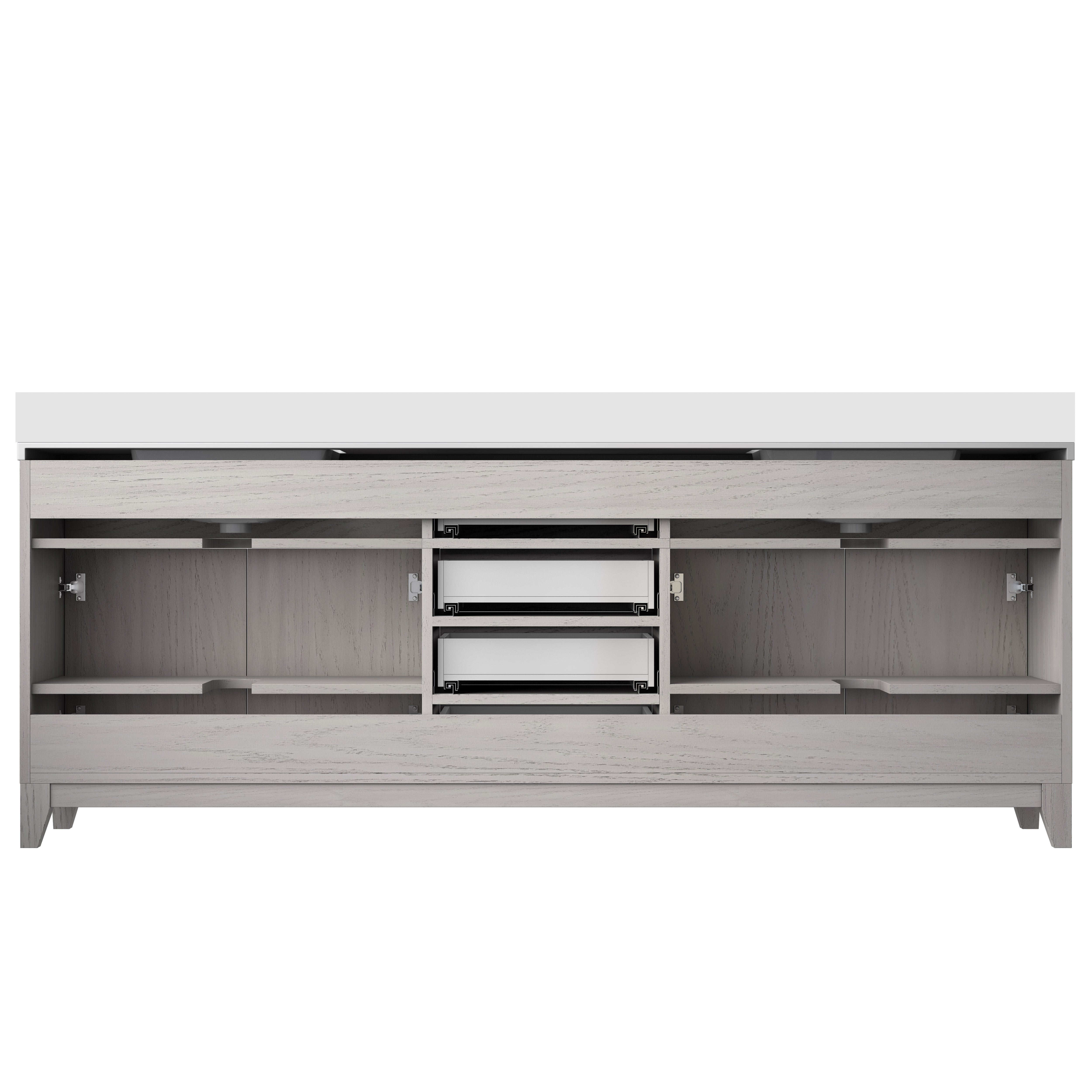 Lexora Laurel 84 in W x 22 in D Double Bath Vanity
