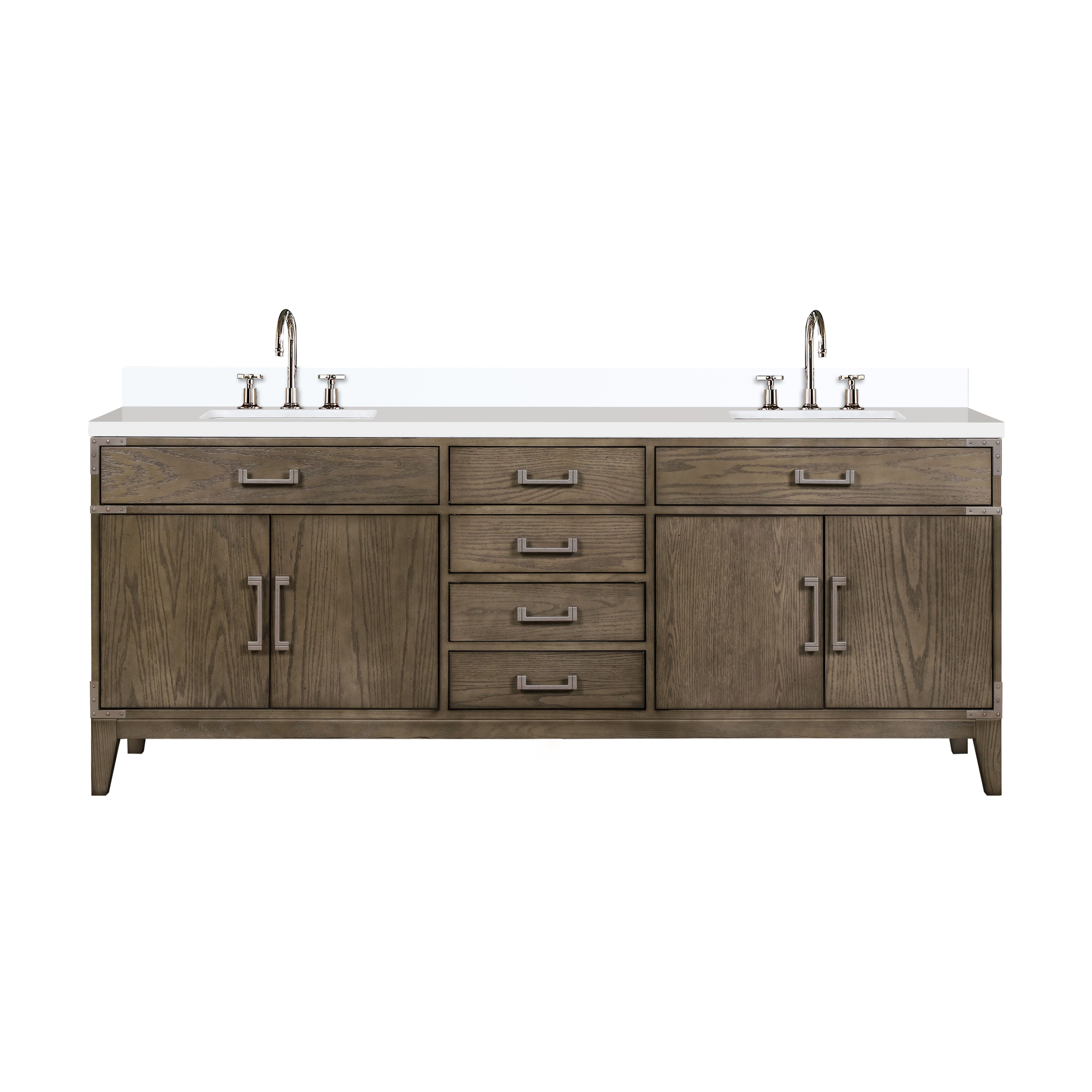 Lexora Laurel 84 in W x 22 in D Double Bath Vanity