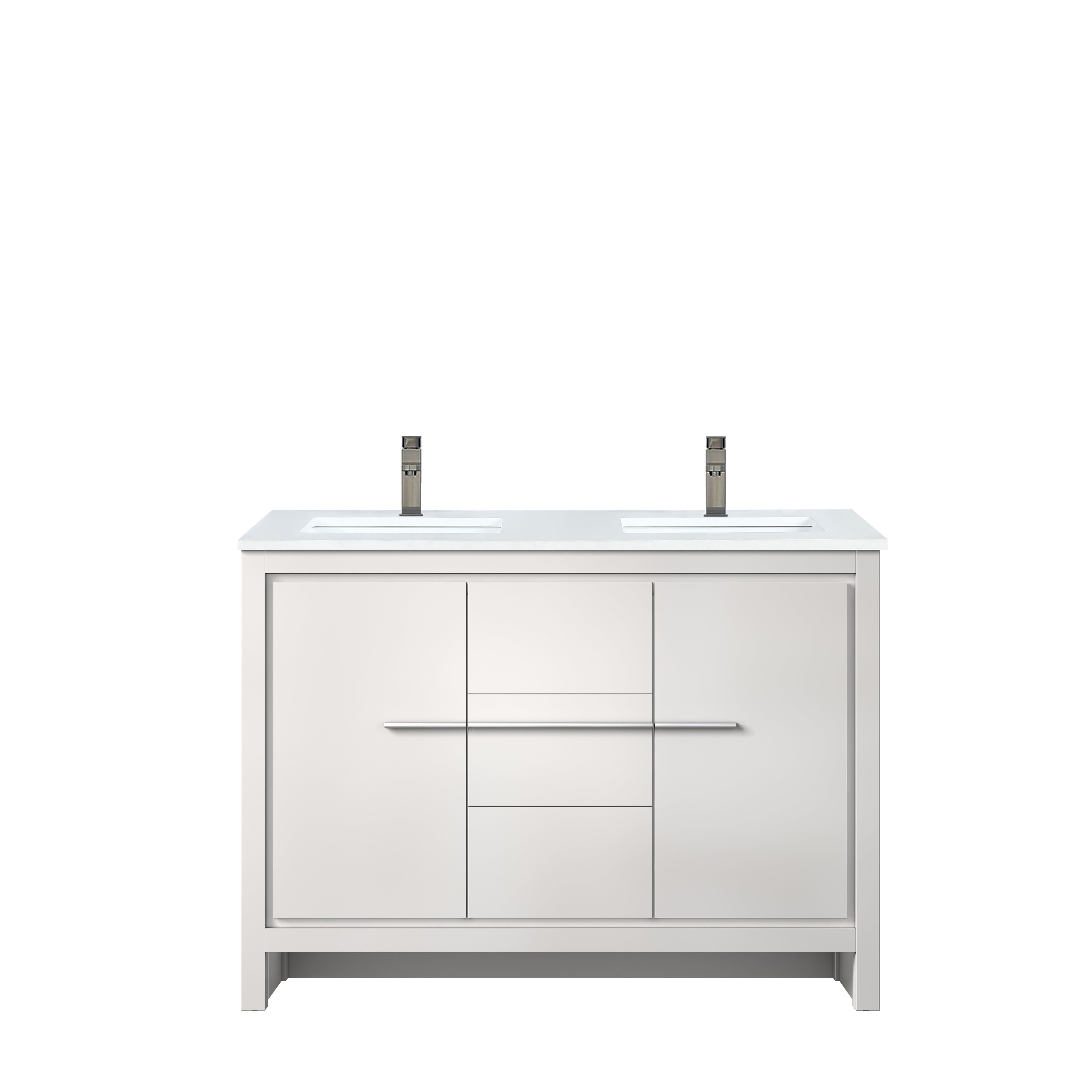 Lexora Lafarre 48 in W x 20 in D Double Bath Vanity